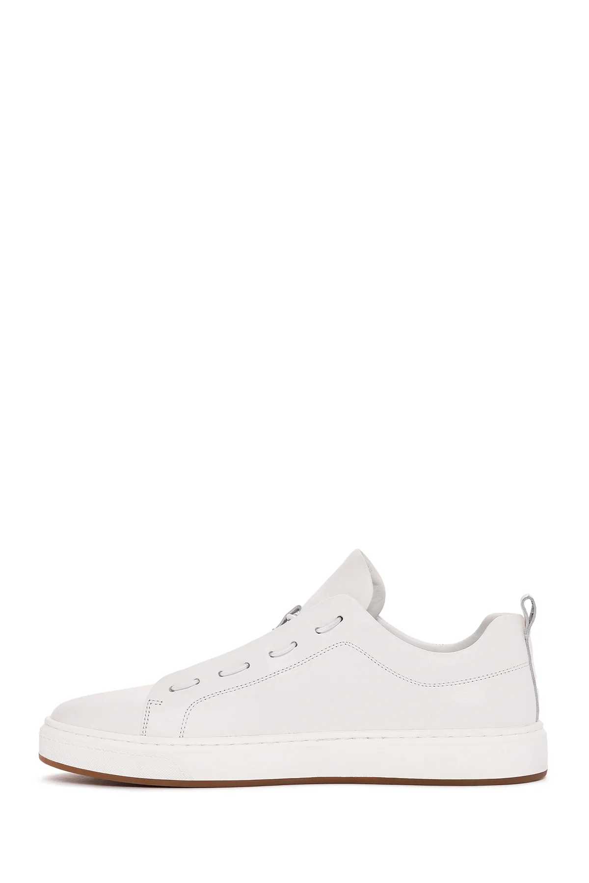 Erkek Beyaz Deri Sneaker - Image 3