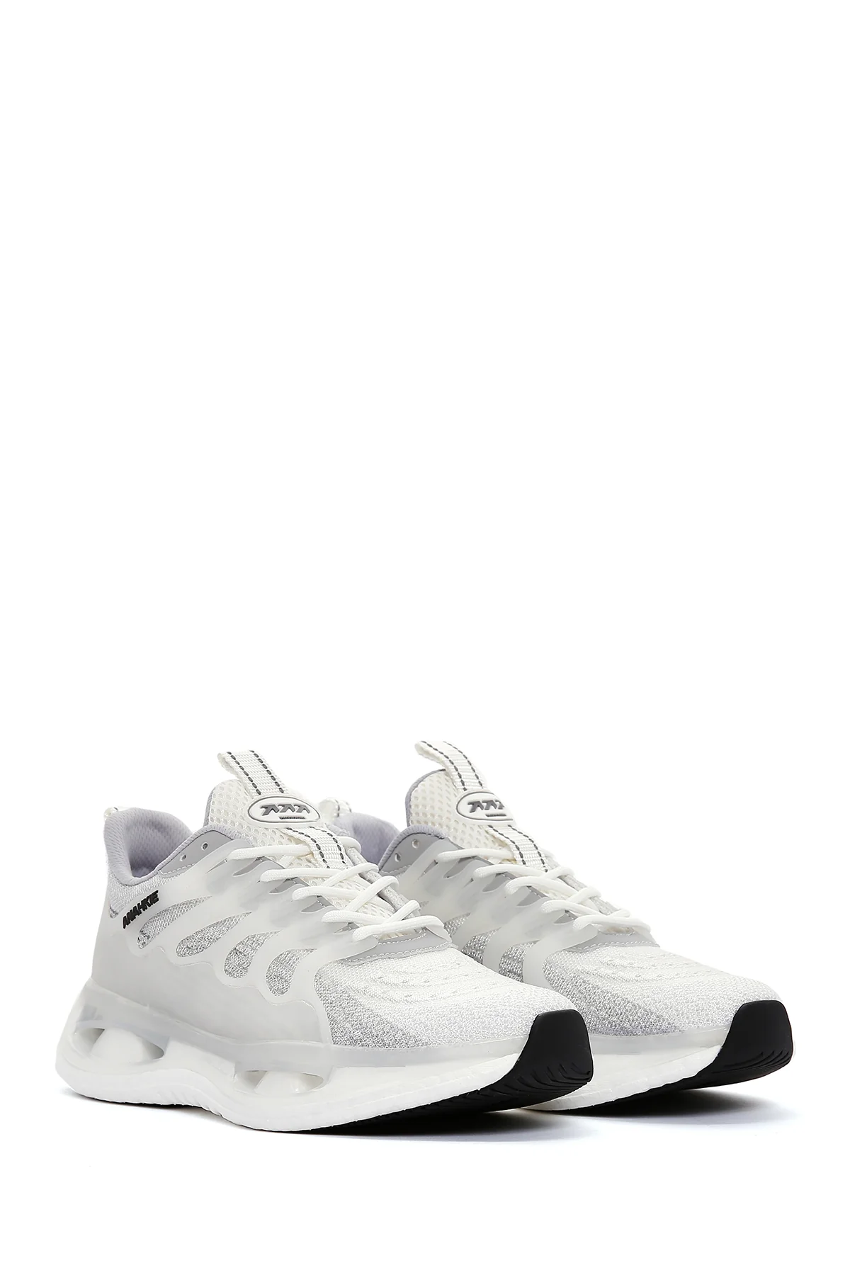 Erkek Beyaz Gri Kalın Tabanlı Sneaker - Image 3