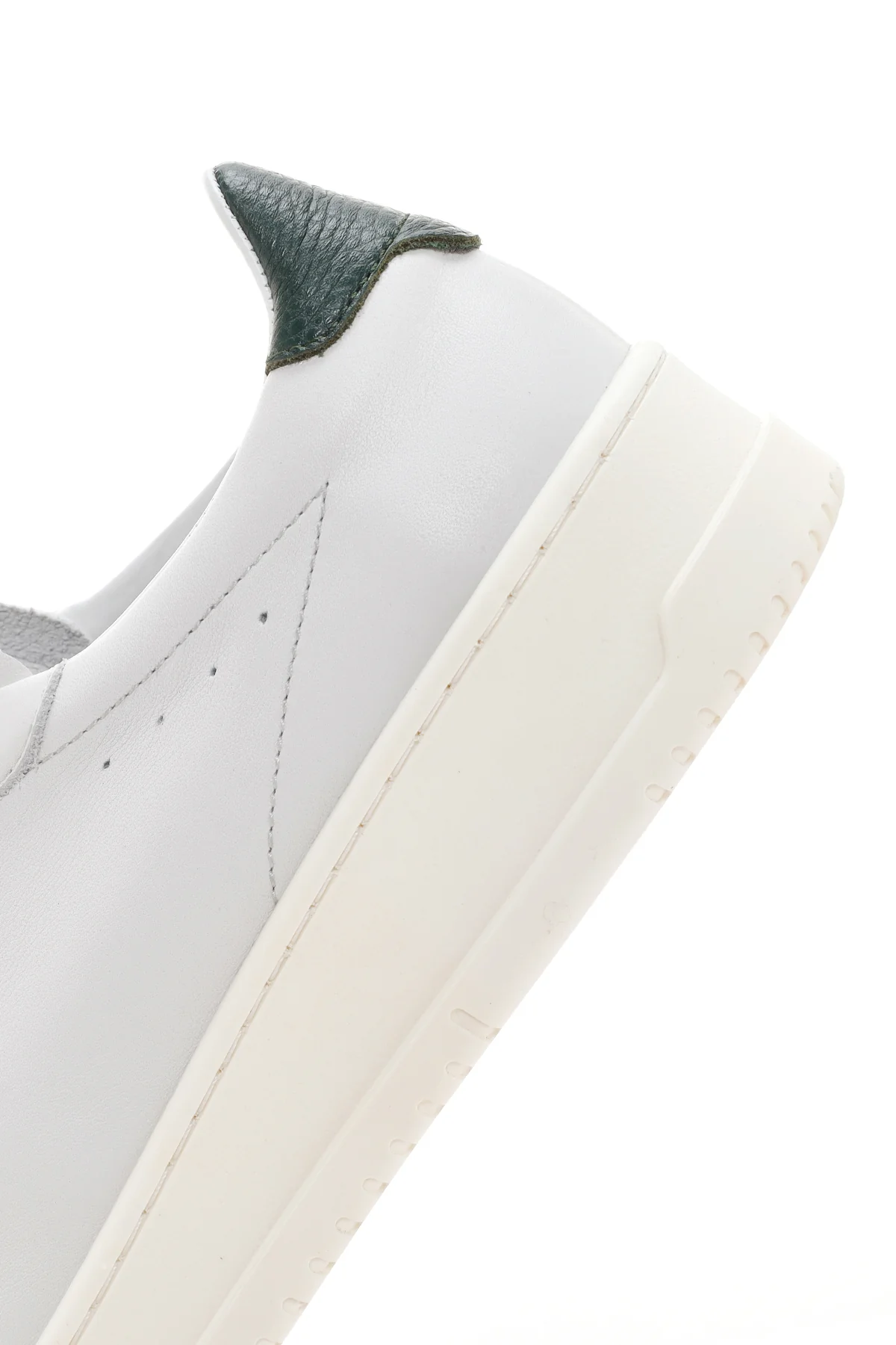 Erkek Beyaz Kalın Tabanlı Bağcıklı Deri Sneaker - Image 7
