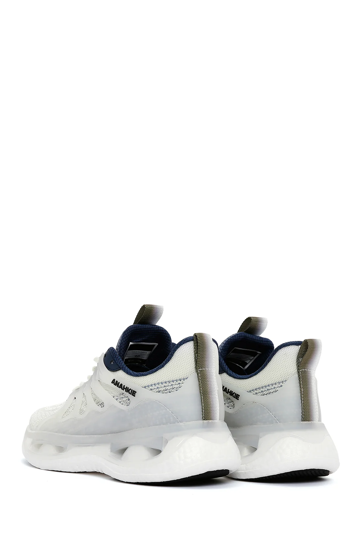 Erkek Beyaz Kalın Tabanlı Sneaker - Image 5
