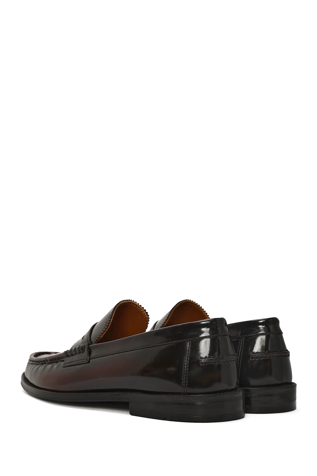 Erkek Bordo Deri Klasik Loafer - Image 6
