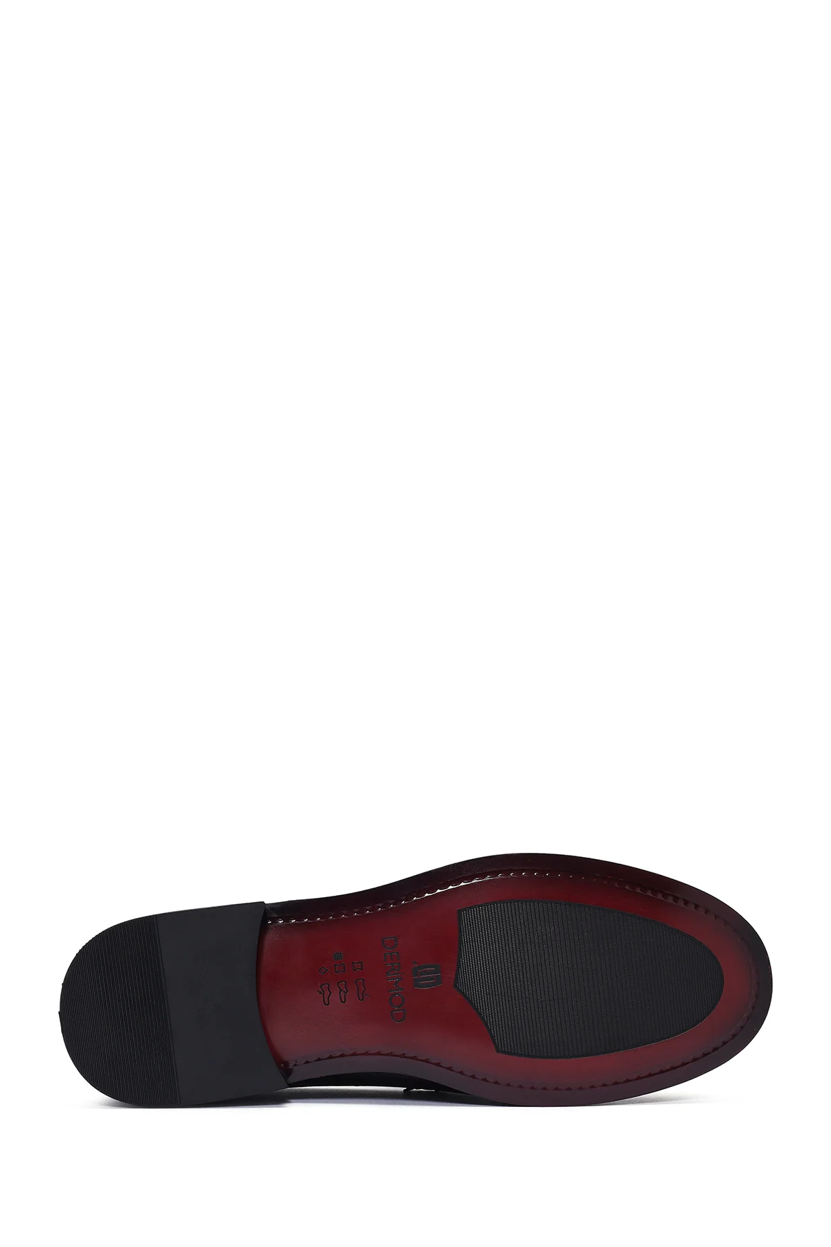 Erkek Bordo Deri Klasik Loafer - Image 5