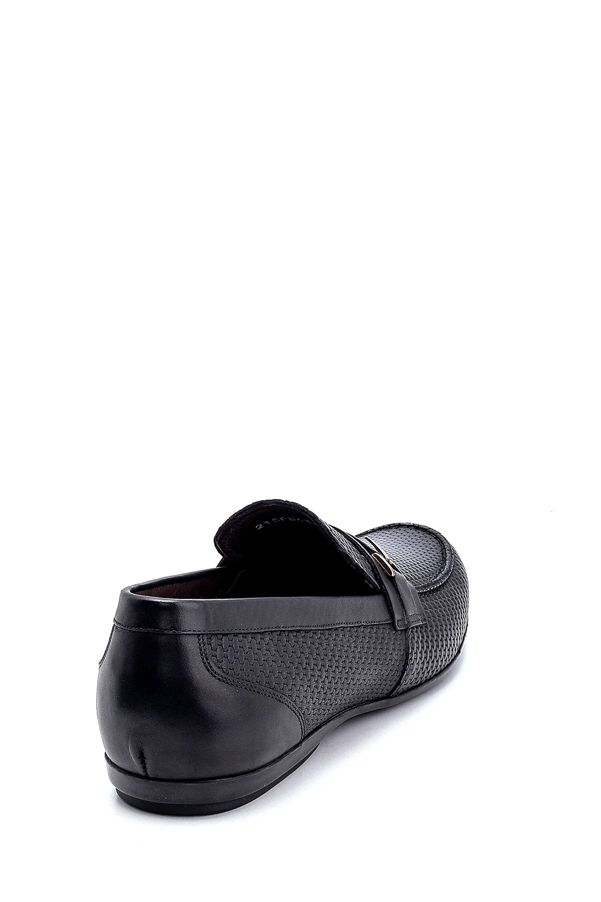 Erkek Deri Baskı Detaylı Loafer - Image 5
