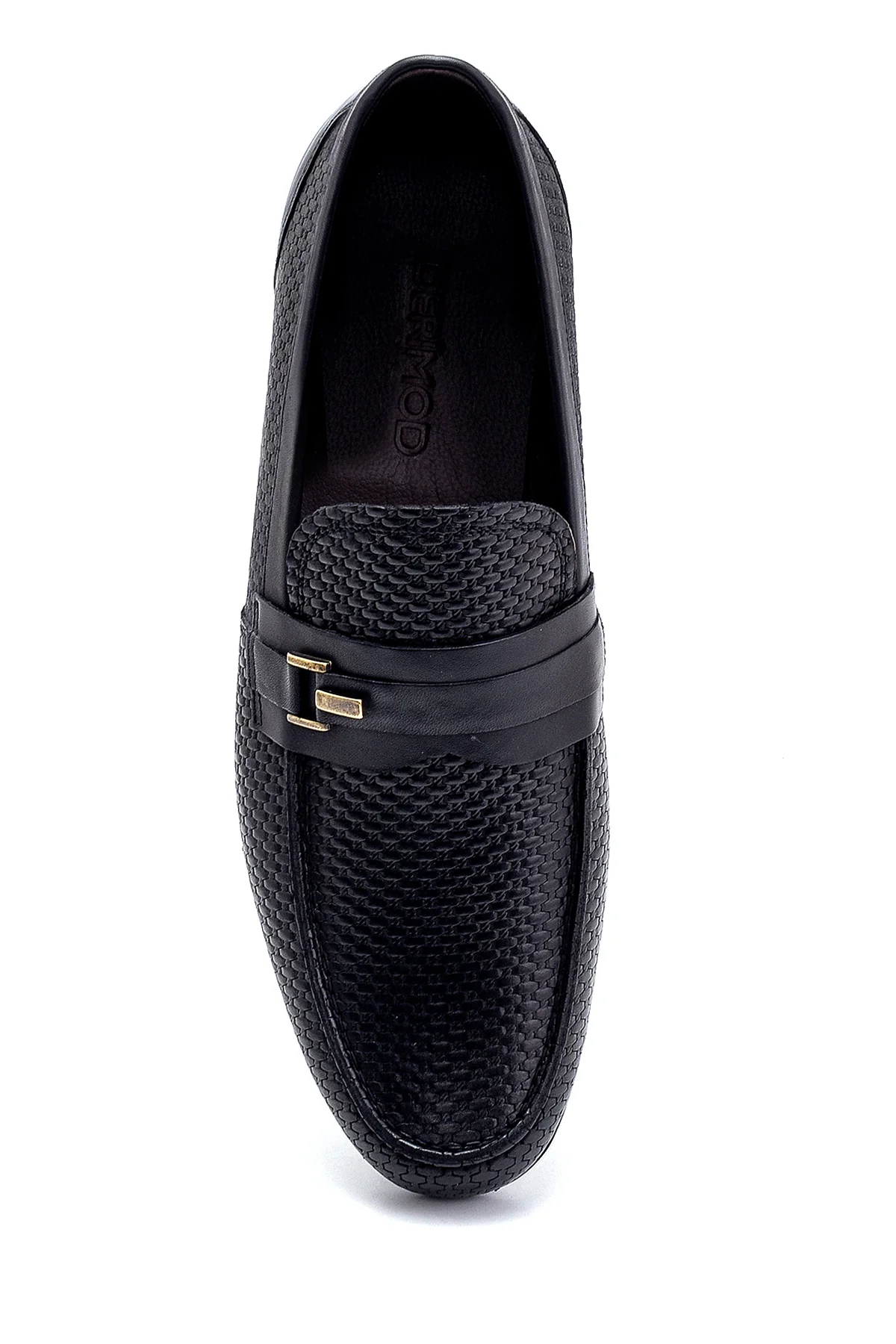 Erkek Deri Baskı Detaylı Loafer - Image 6