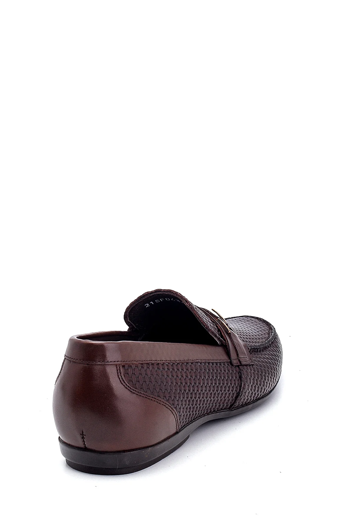 Erkek Deri Baskı Detaylı Loafer - Image 5