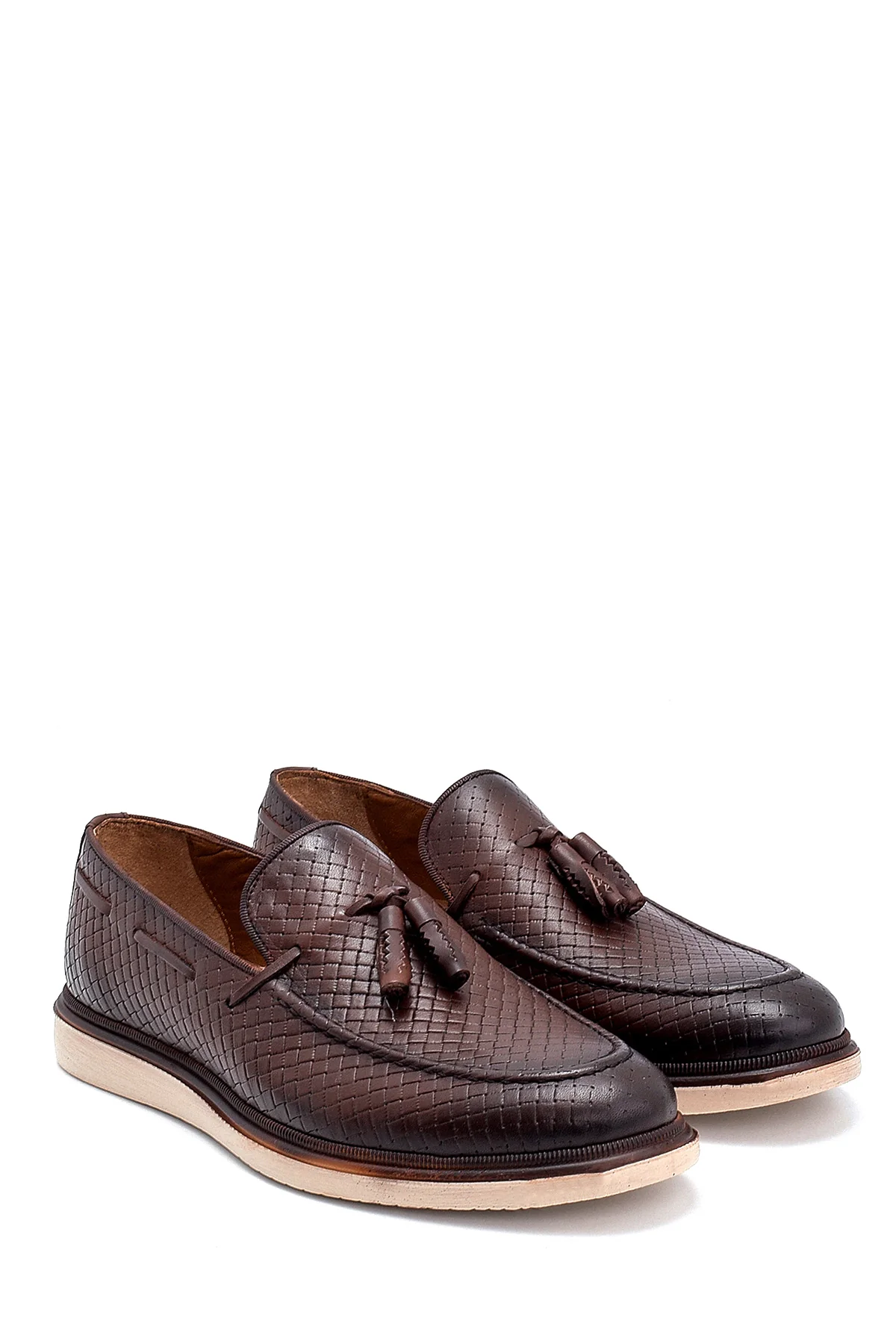 Erkek Deri Baskılı Casual Loafer - Image 3