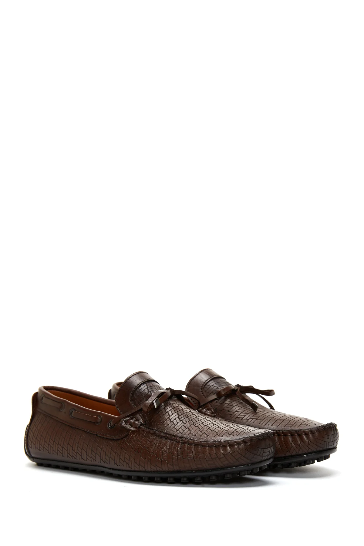 Erkek Deri Baskılı Loafer - Image 3