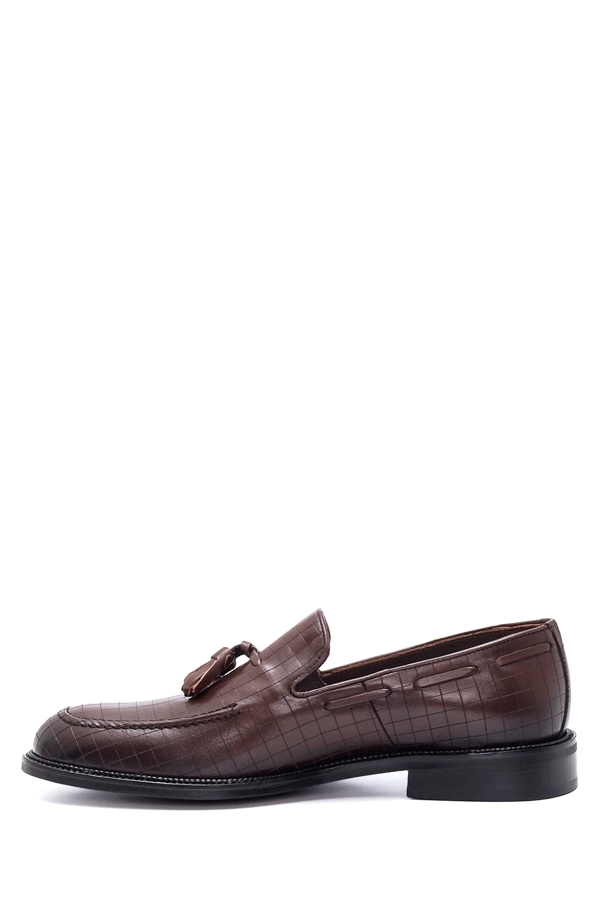 Erkek Deri Baskılı Püsküllü Loafer - Image 2