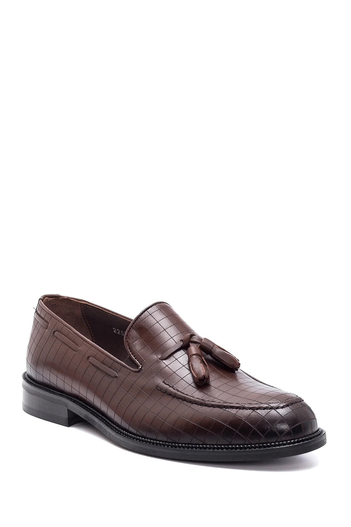 Erkek Deri Baskılı Püsküllü Loafer - Image 3