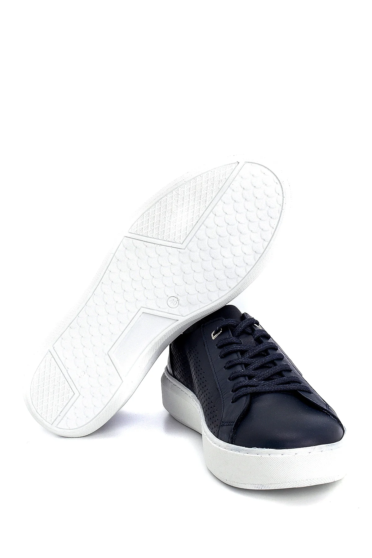 Erkek Deri Baskılı Sneaker - Image 4