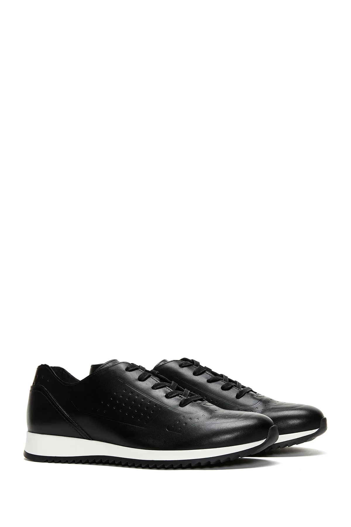 Erkek Deri Baskılı Sneaker - Image 3