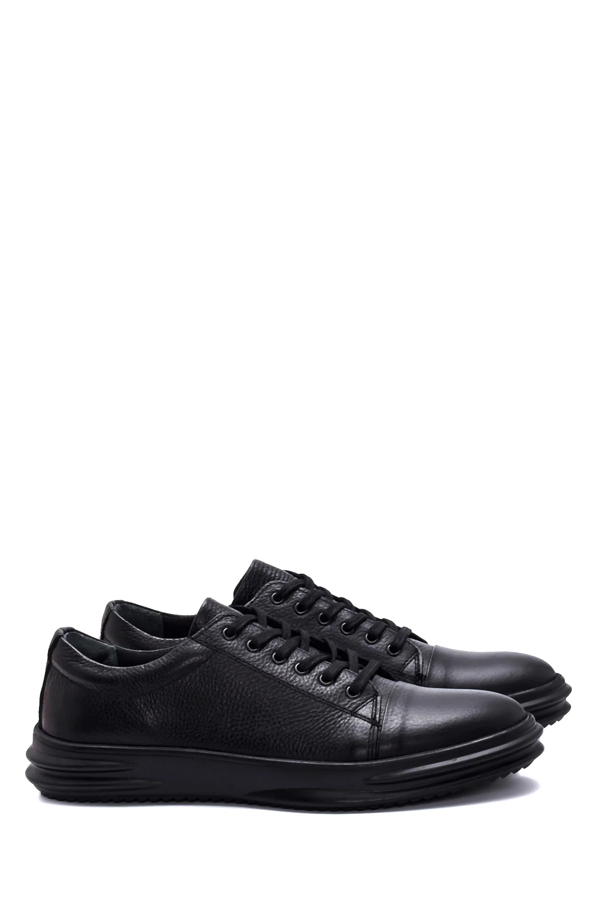 Erkek Deri Baskılı Sneaker - Image 3