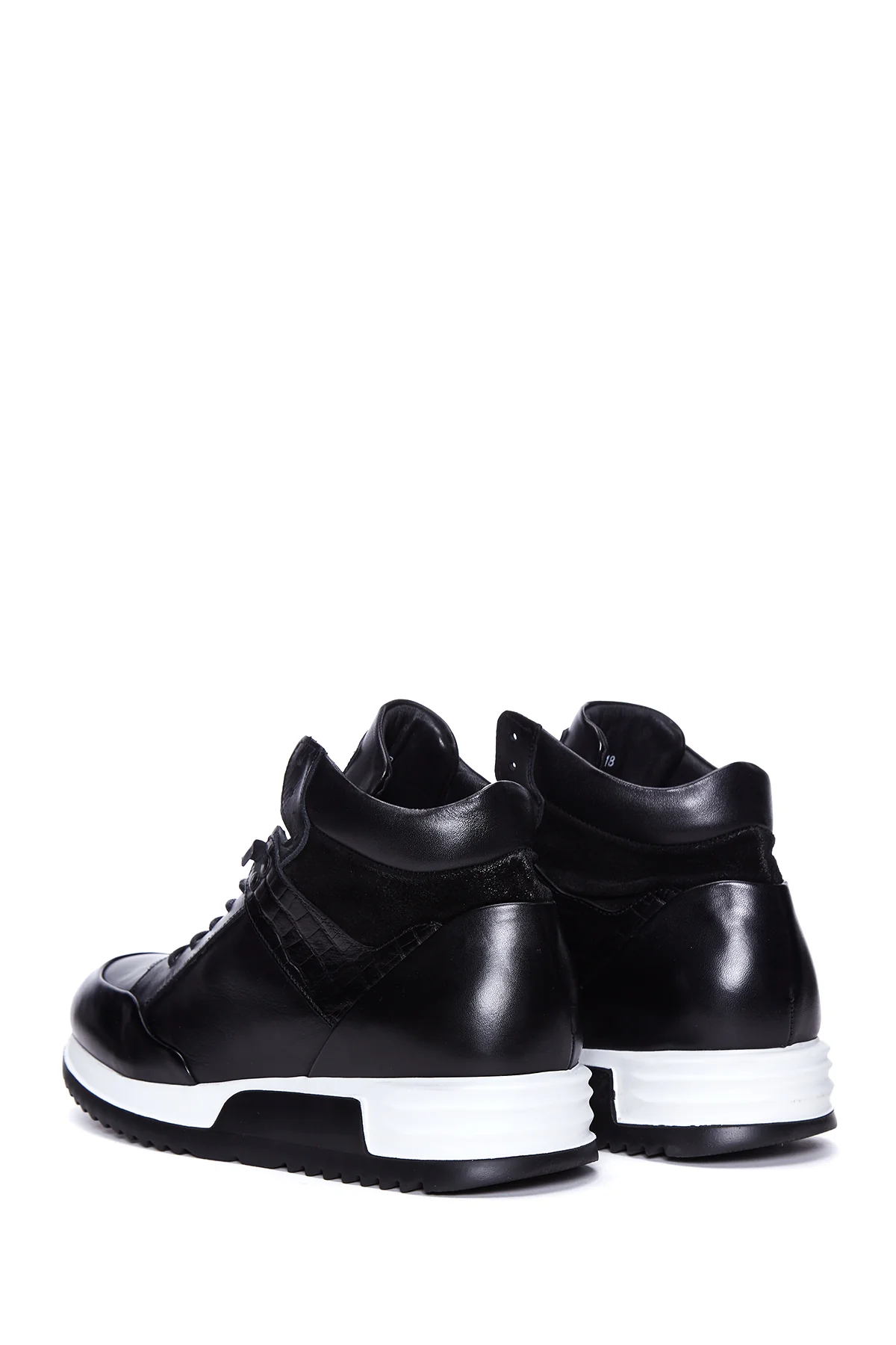 Erkek Deri Bilekli Sneaker - Image 5
