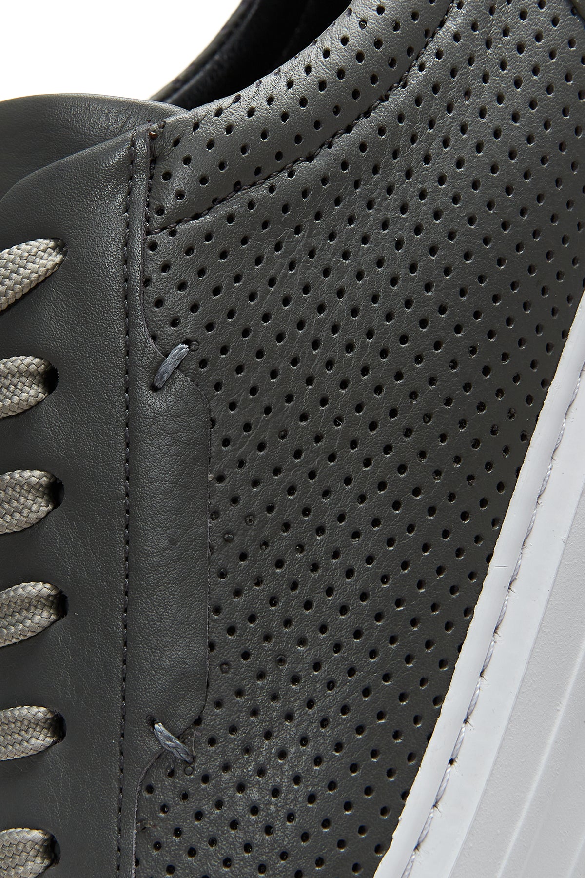 Erkek Deri Delikli Sneaker - Image 7