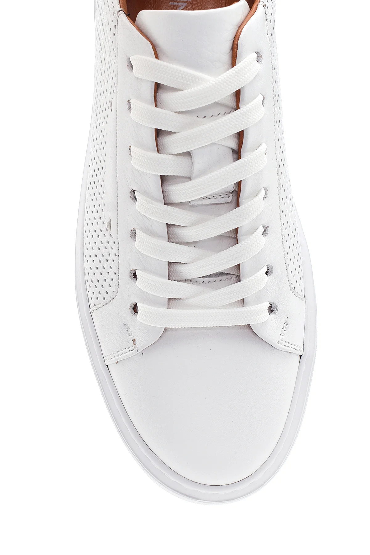 Erkek Deri Delikli Sneaker - Image 6
