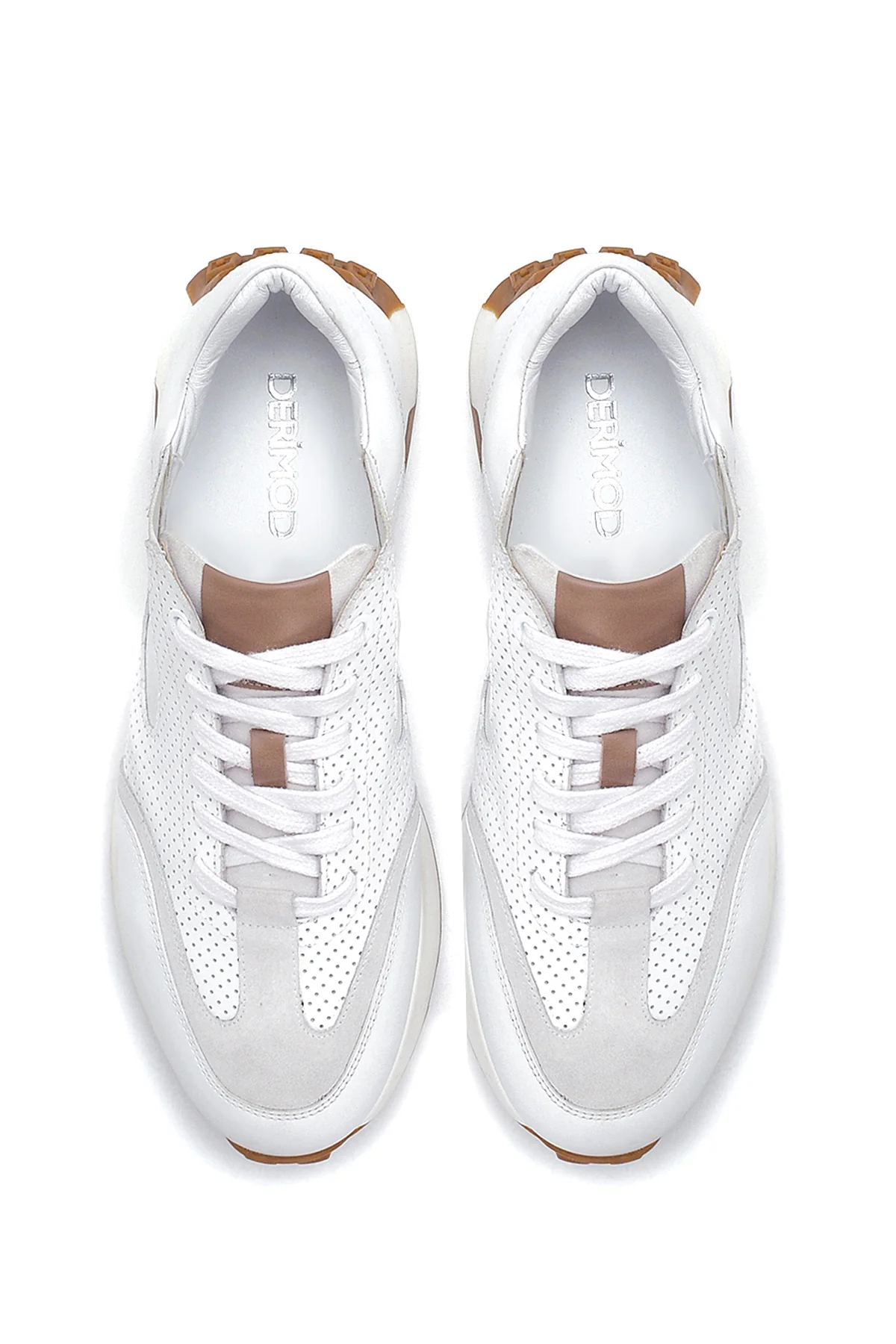 Erkek Deri Desenli Sneaker - Image 7