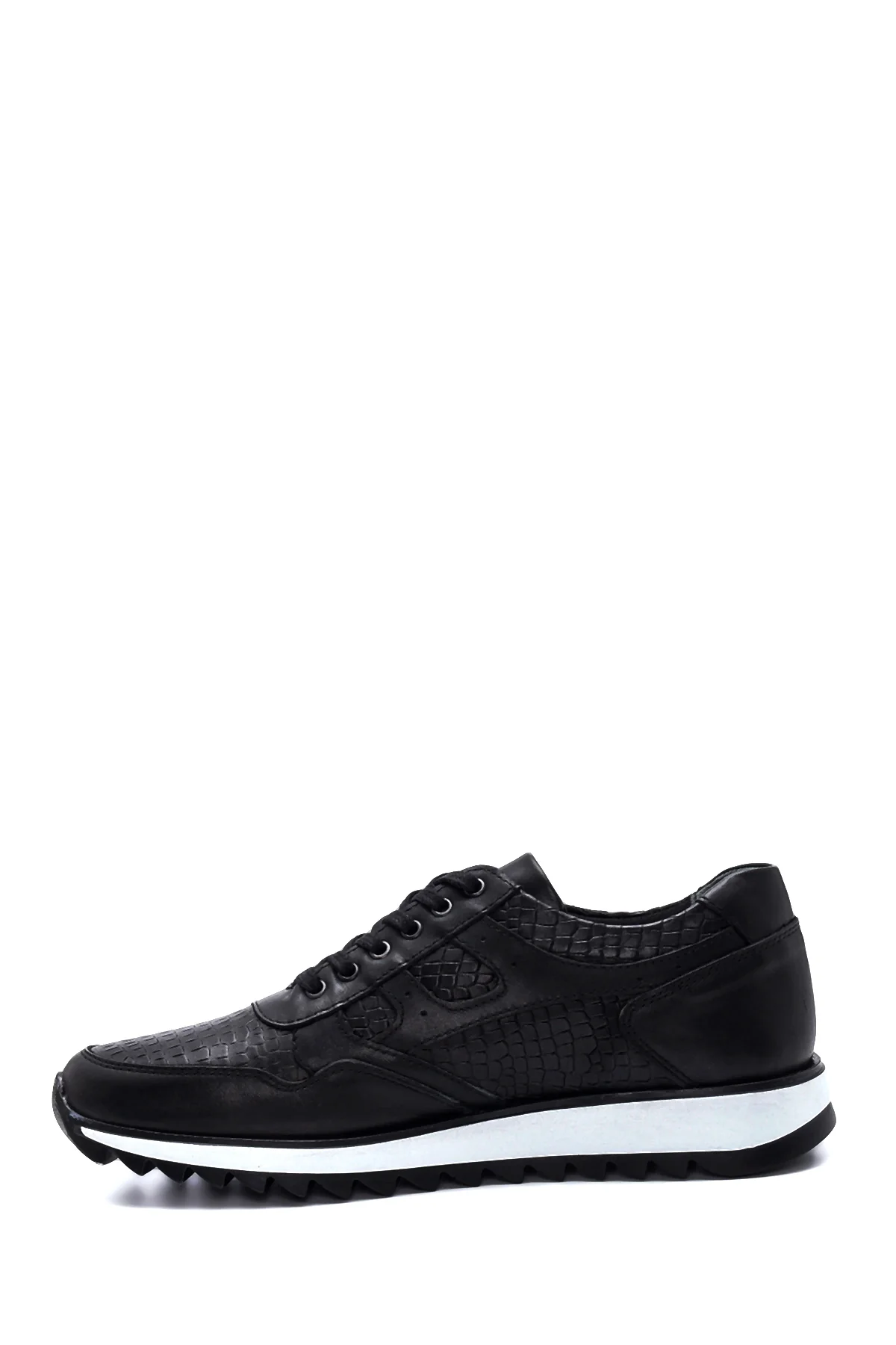 Erkek Deri Desenli Sneaker - Image 2