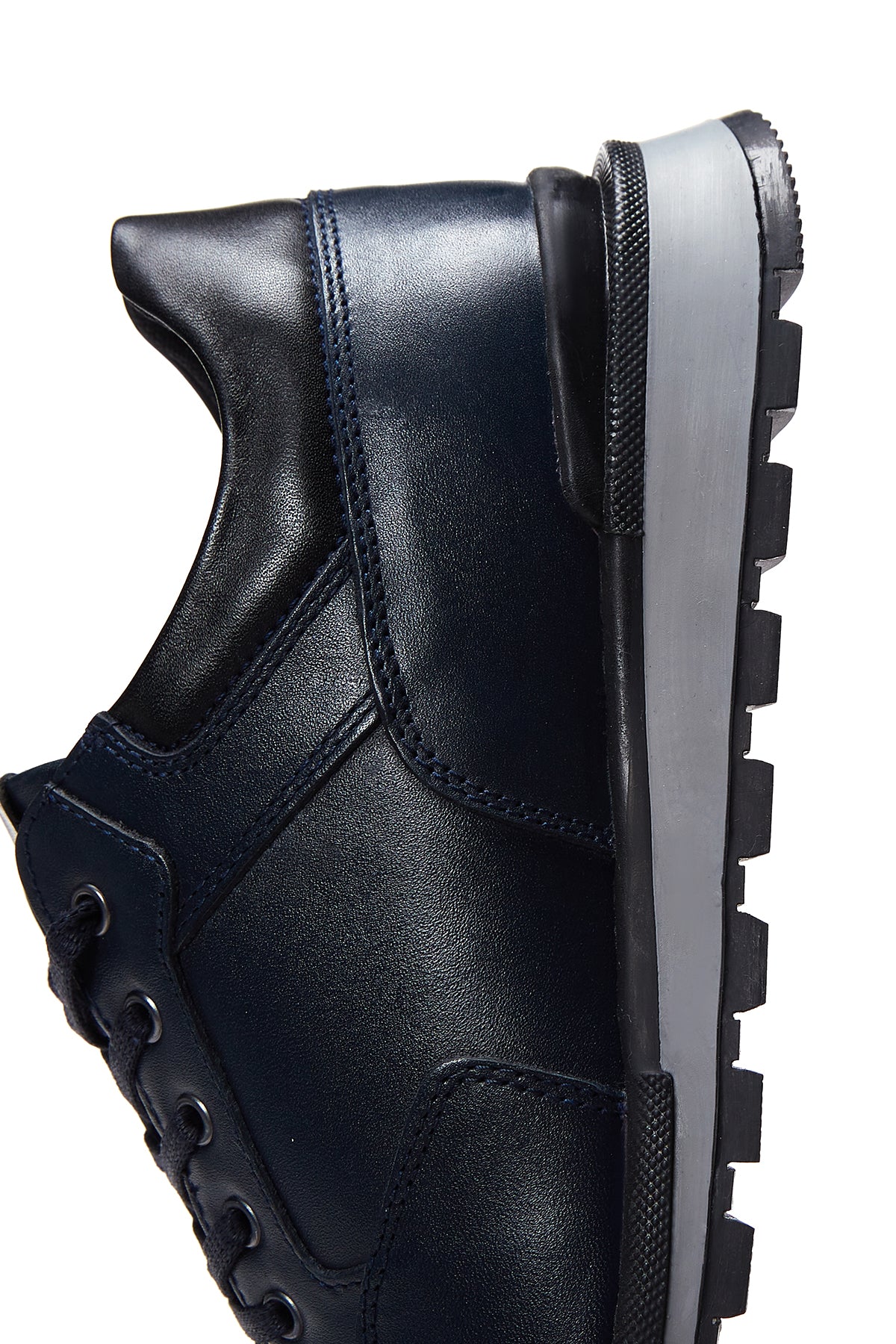 Erkek Deri Lacivert Sneaker - Image 7
