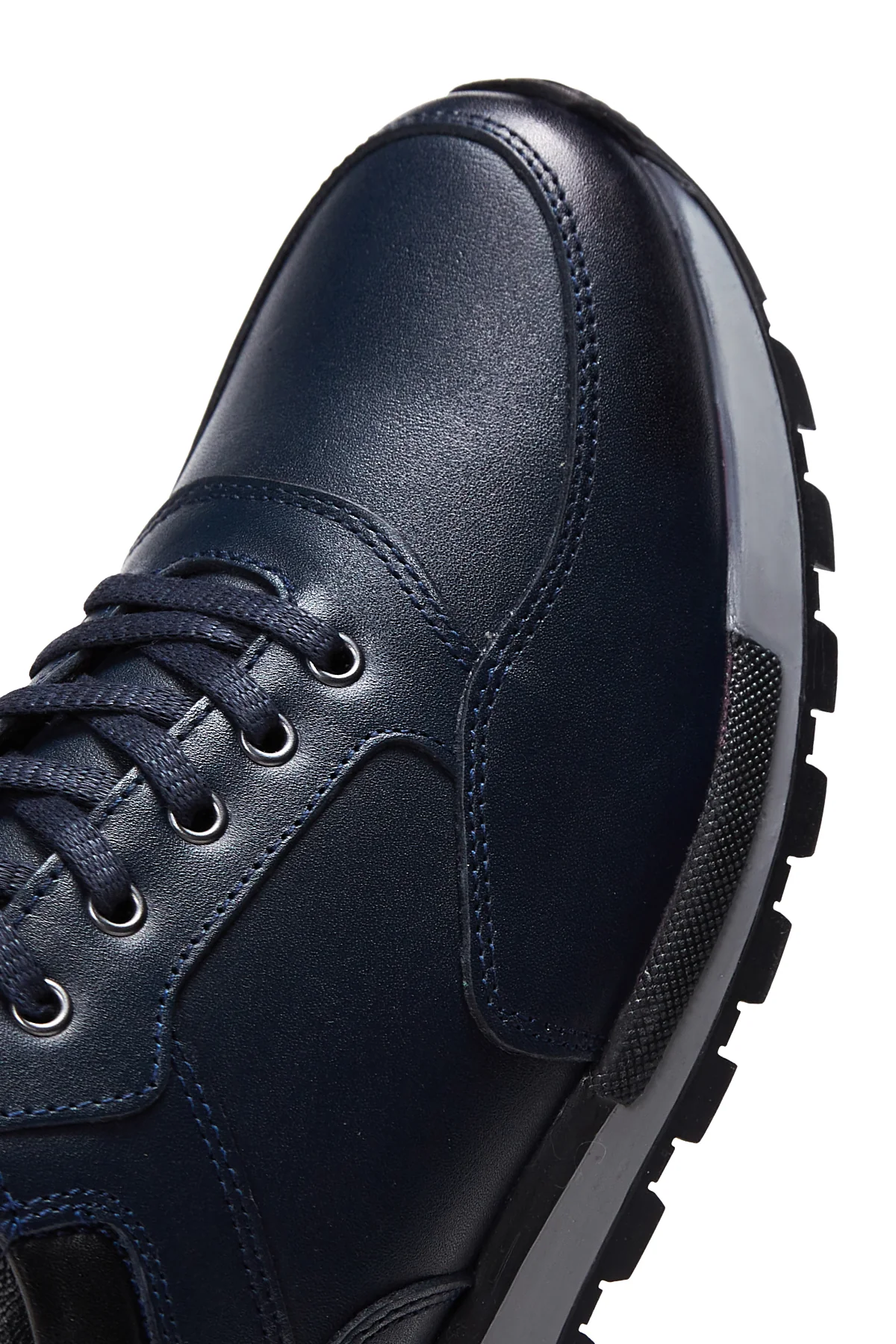 Erkek Deri Lacivert Sneaker - Image 8
