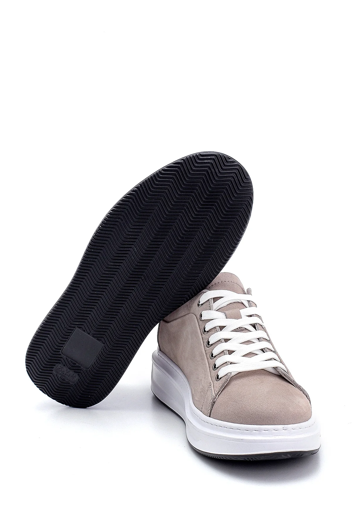 Erkek Deri Nubuk Sneaker - Image 4
