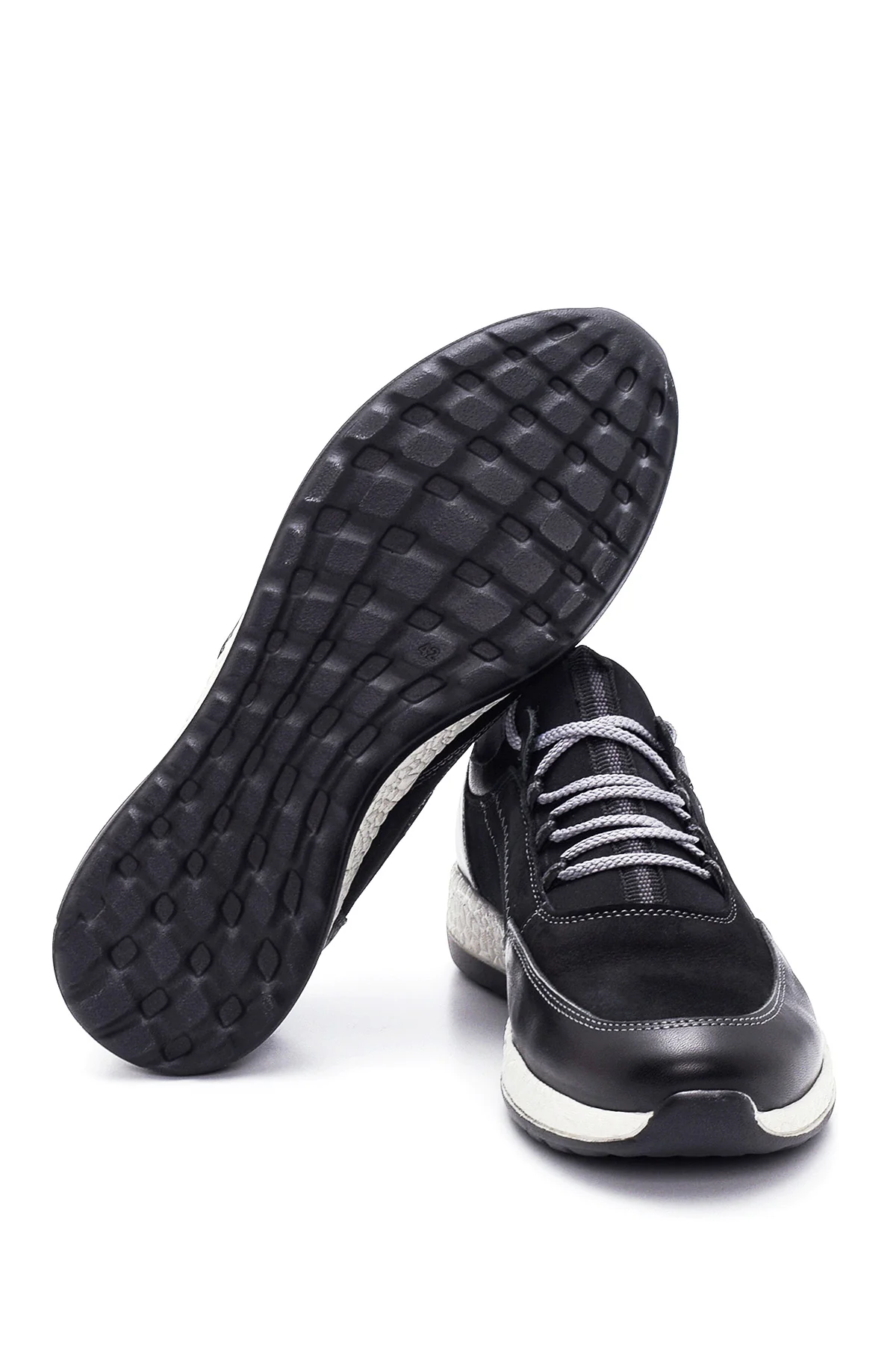 Erkek Deri Nubuk Sneaker - Image 4