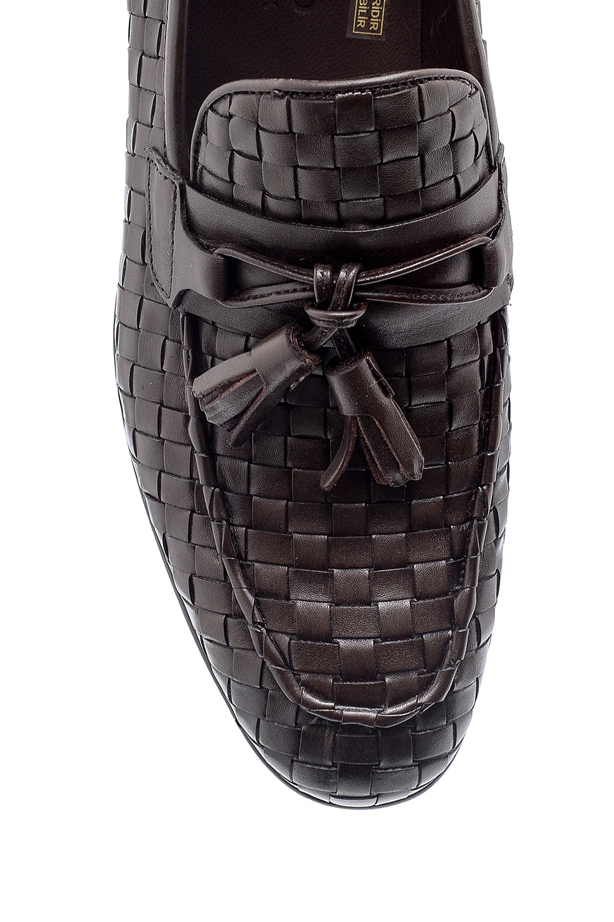Erkek Deri Örgü Desen Loafer - Image 6