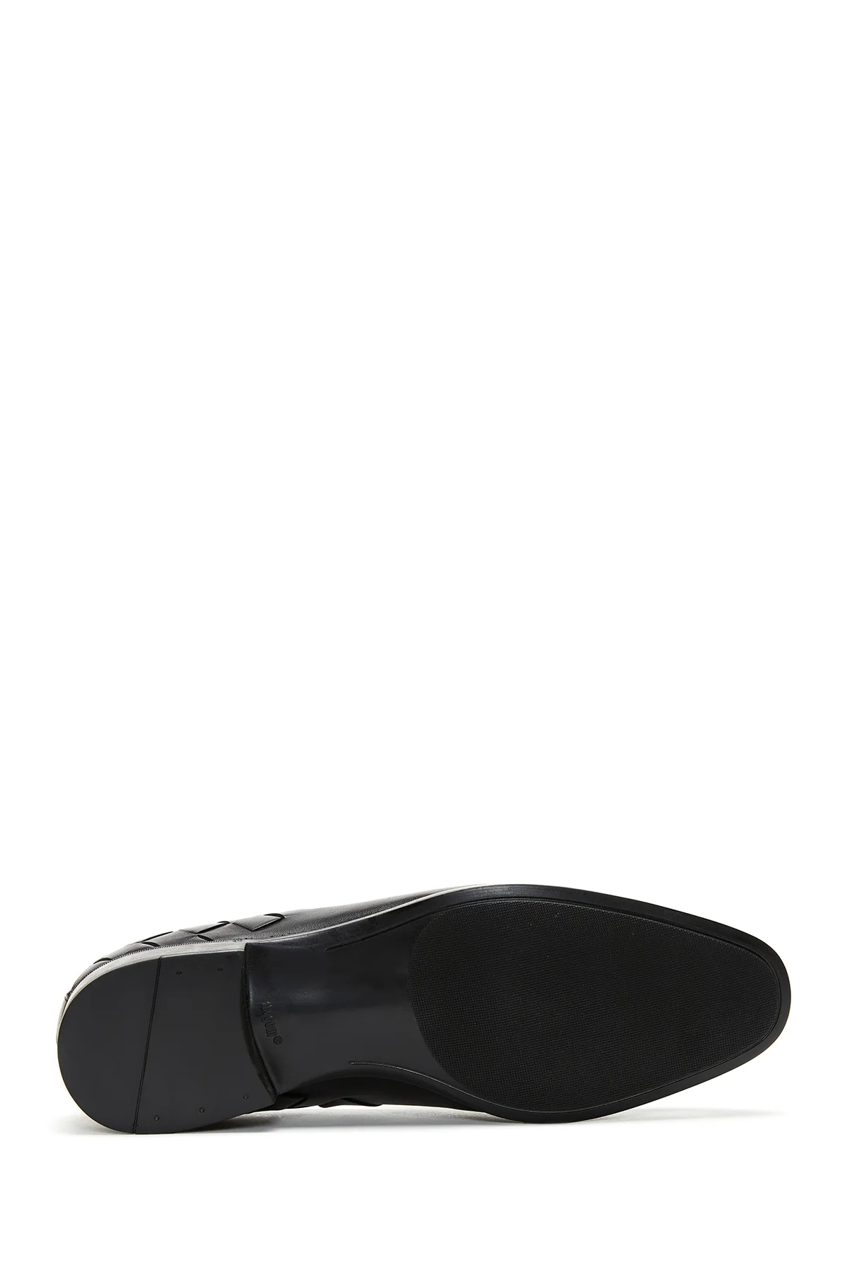 Erkek Deri Örgü Detaylı Klasik Loafer - Image 4