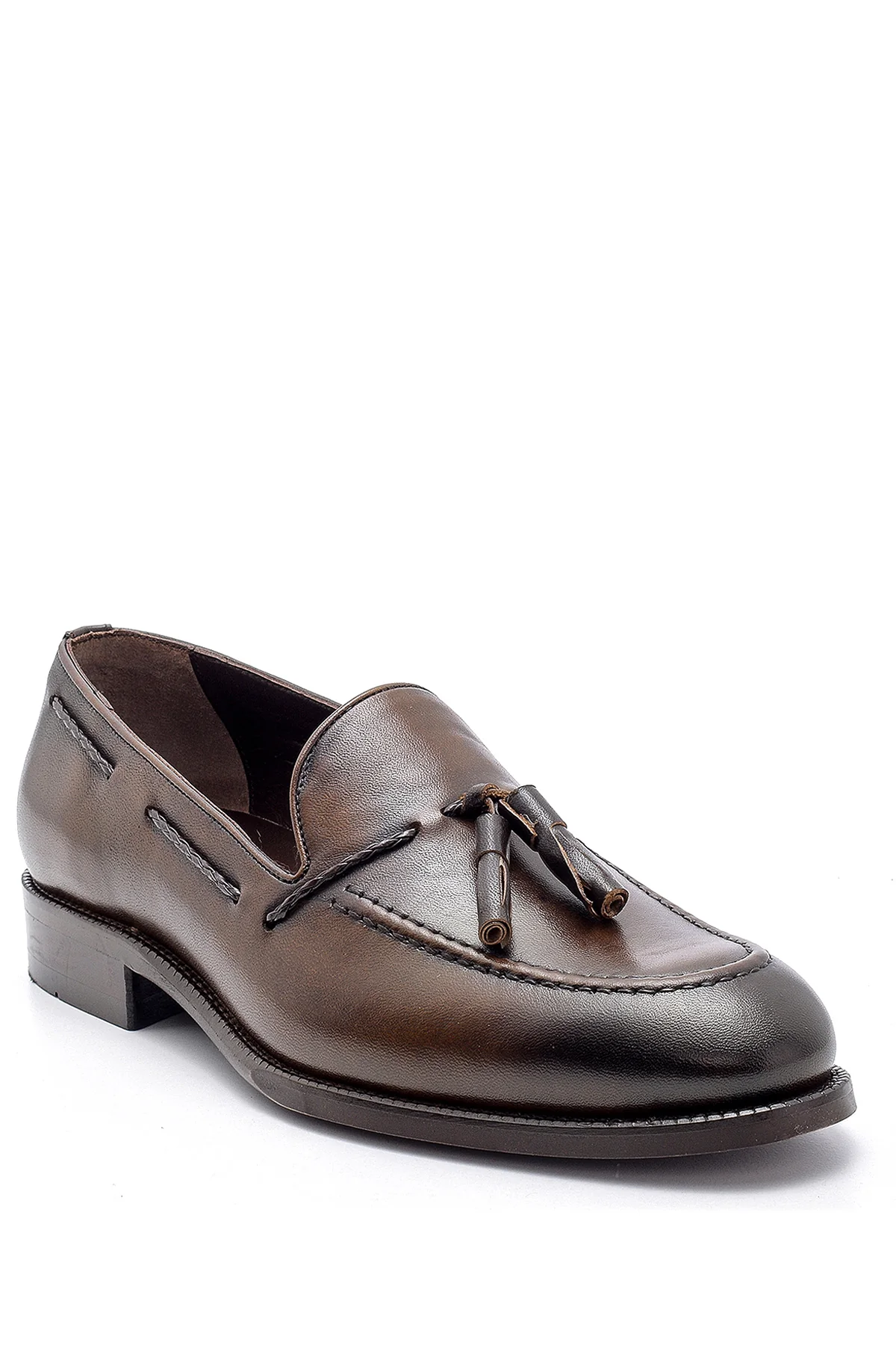 Erkek Deri Püskül Detaylı Loafer - Image 2