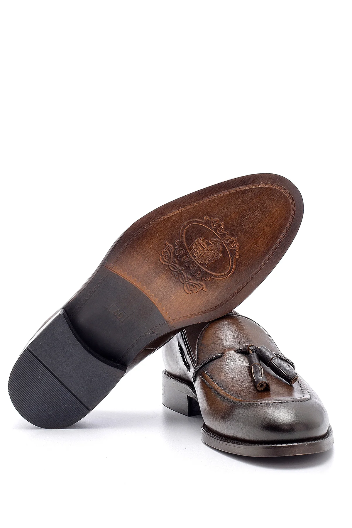 Erkek Deri Püskül Detaylı Loafer - Image 4