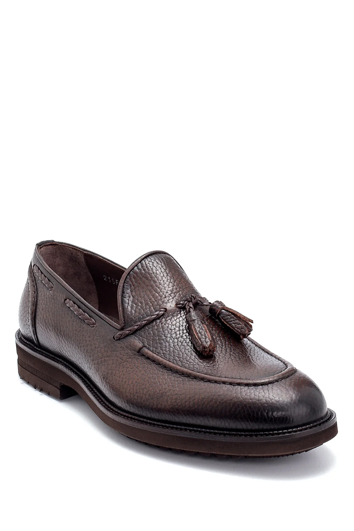 Erkek Deri Püskül Detaylı Loafer - Image 2