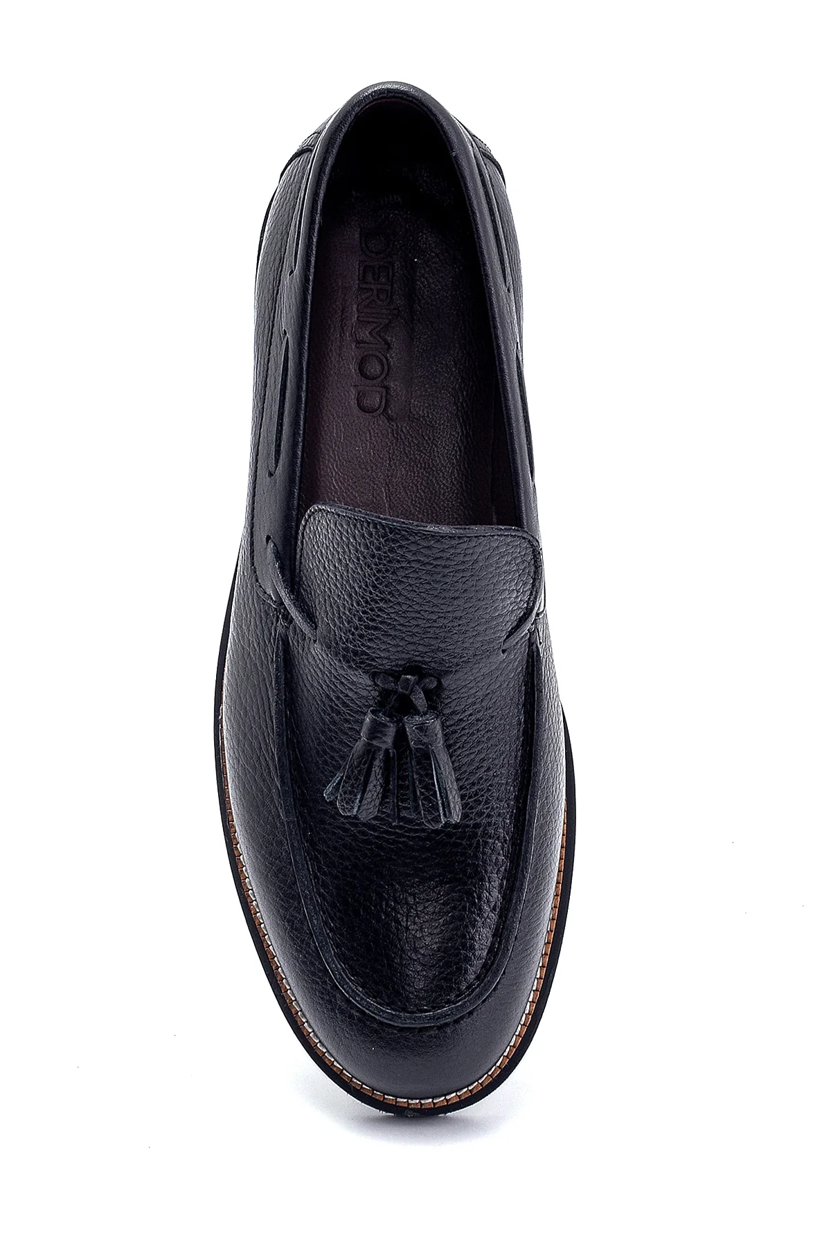 Erkek Deri Püskül Detaylı Loafer - Image 6