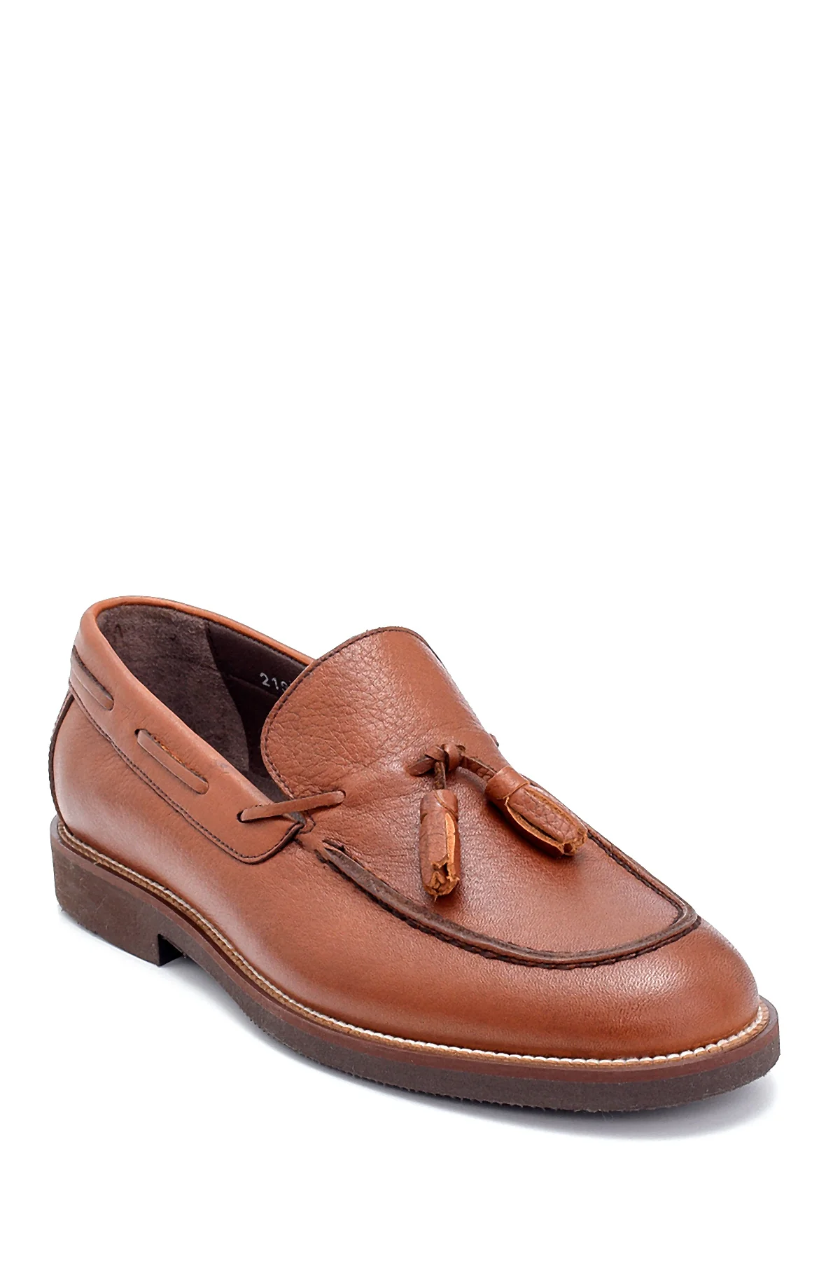 Erkek Deri Püskül Detaylı Loafer - Image 2