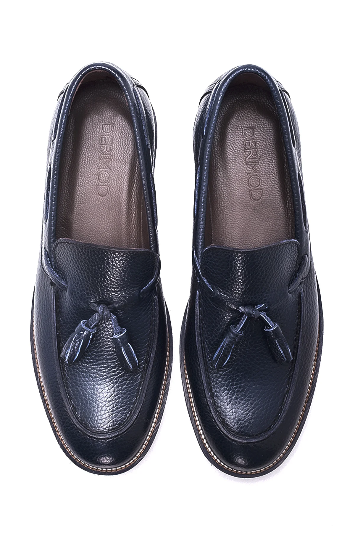 Erkek Deri Püsküllü Klasik Loafer - Image 7