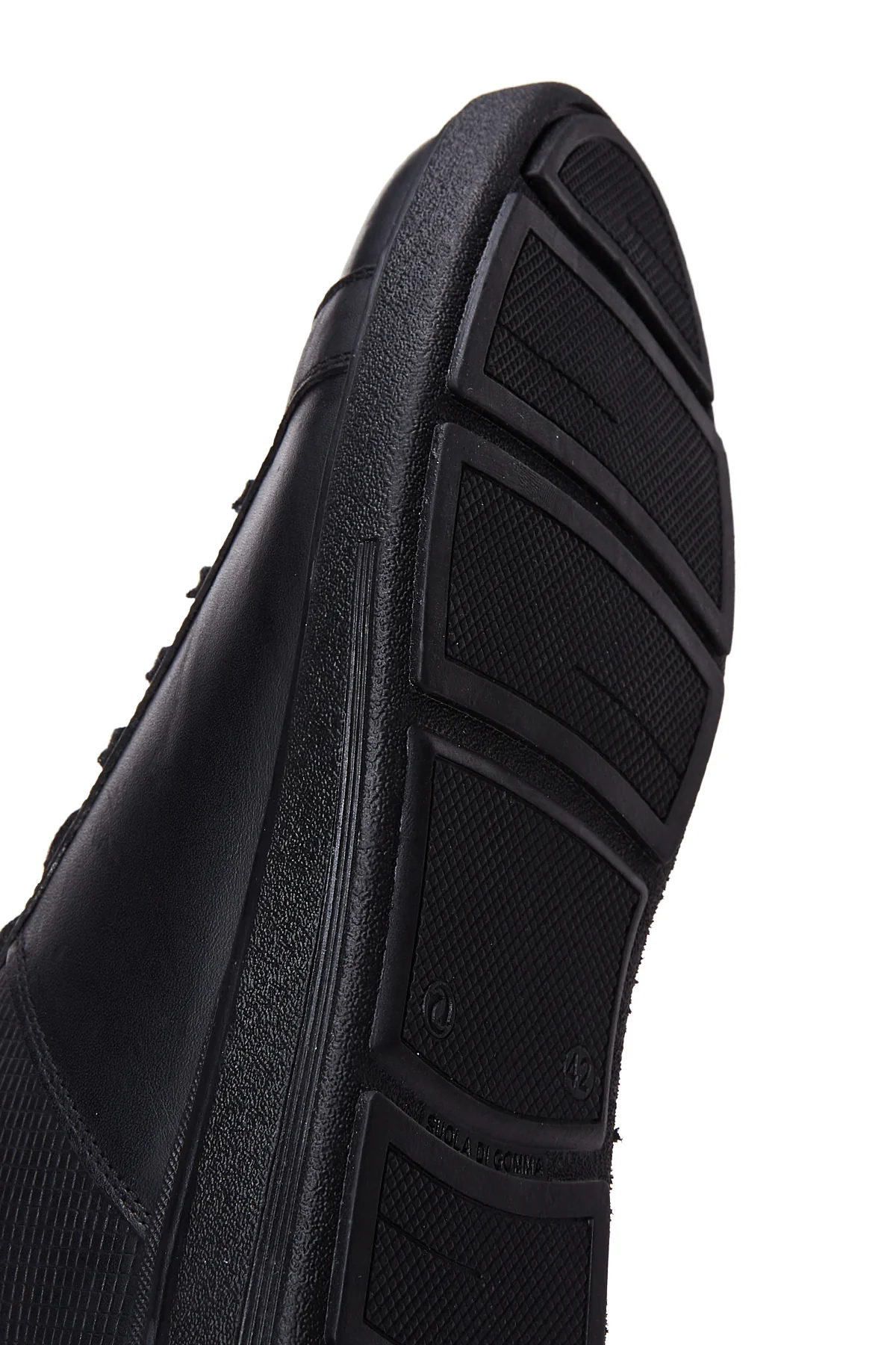 Erkek Deri Siyah Casual Sneaker - Image 7
