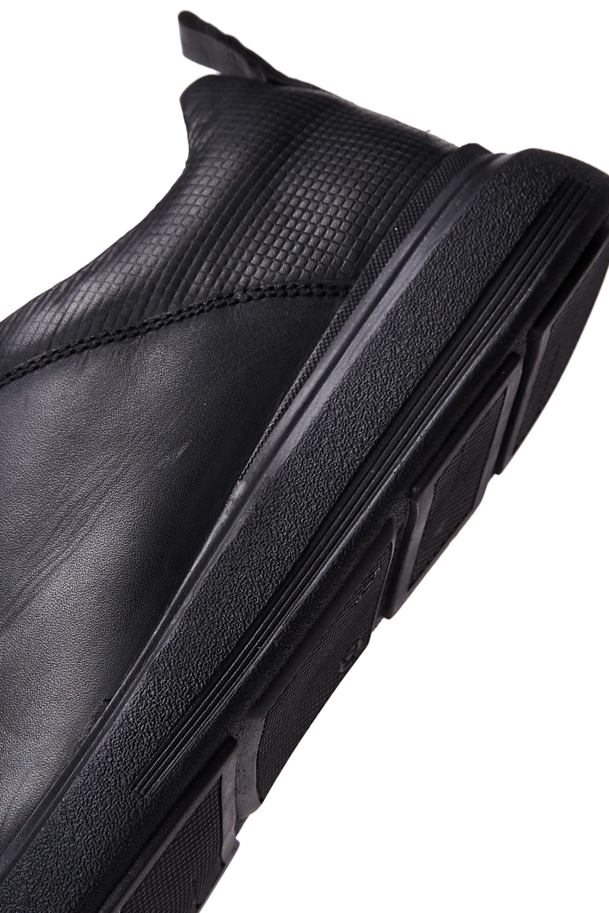 Erkek Deri Siyah Casual Sneaker - Image 8