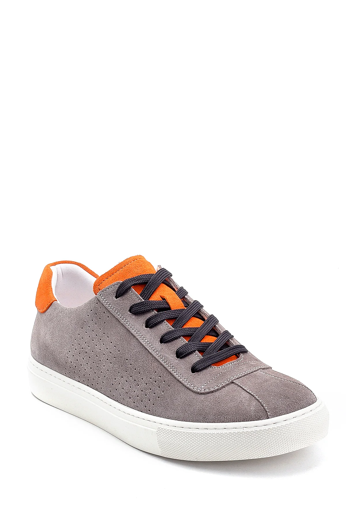 Erkek Deri Süet Detaylı Sneaker - Image 2