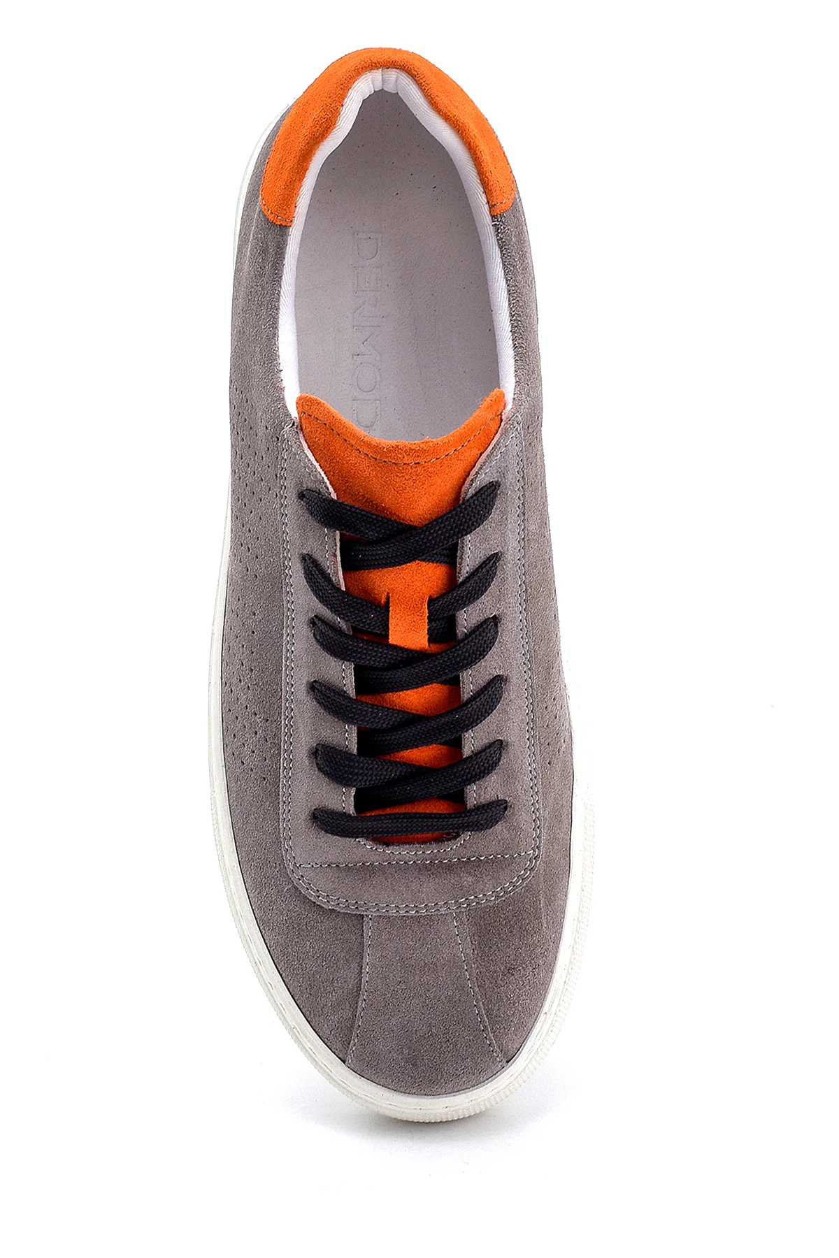 Erkek Deri Süet Detaylı Sneaker - Image 6