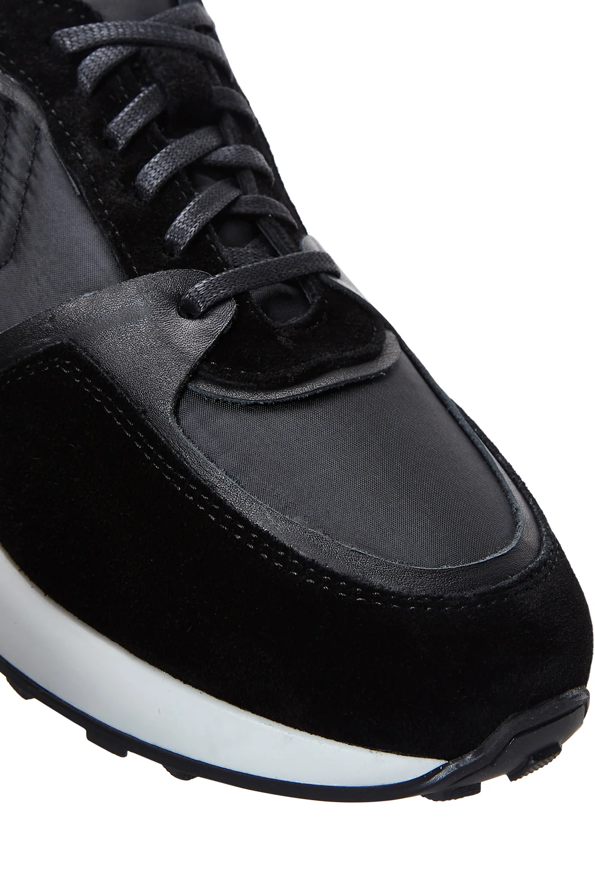 Erkek Deri Süet Detaylı Sneaker - Image 6