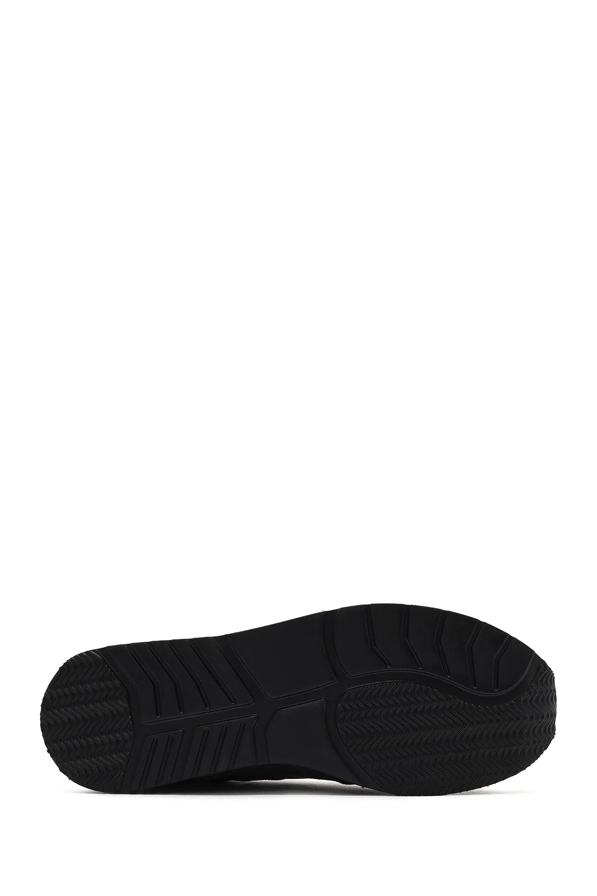 Erkek Gri Bağcıklı Deri Casual Sneaker - Image 4