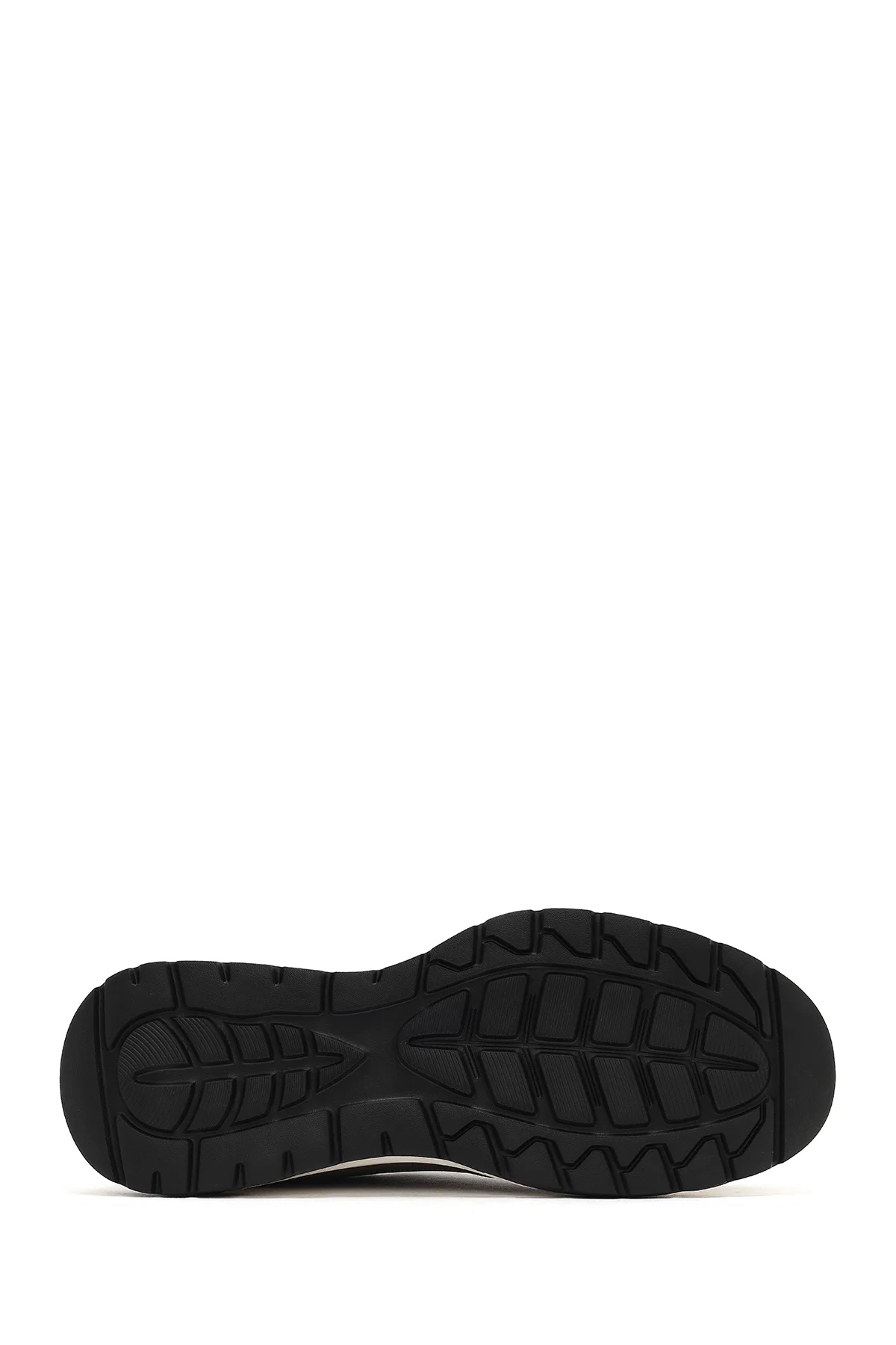 Erkek Gri Bağcıklı Nubuk Deri Sneaker - Image 4