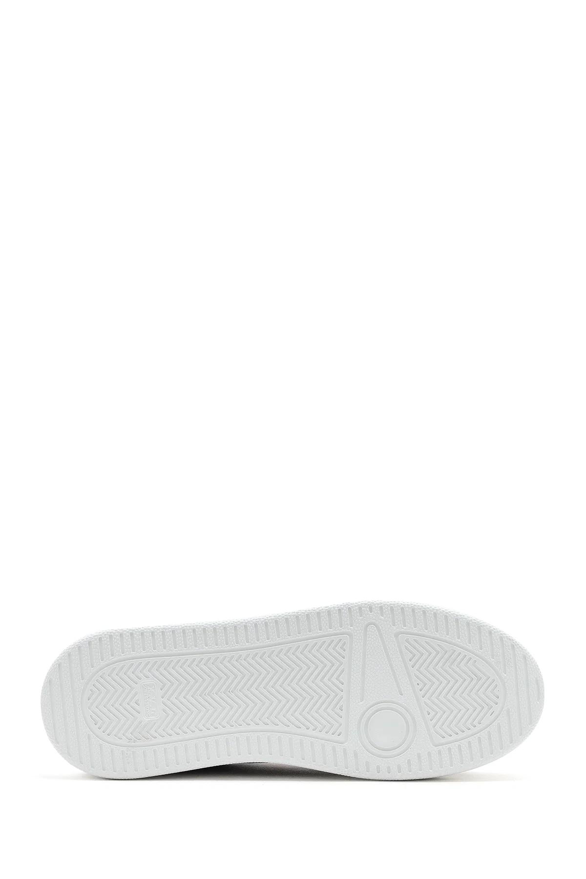 Erkek Gri Bağcıklı Süet Deri Sneaker - Image 4