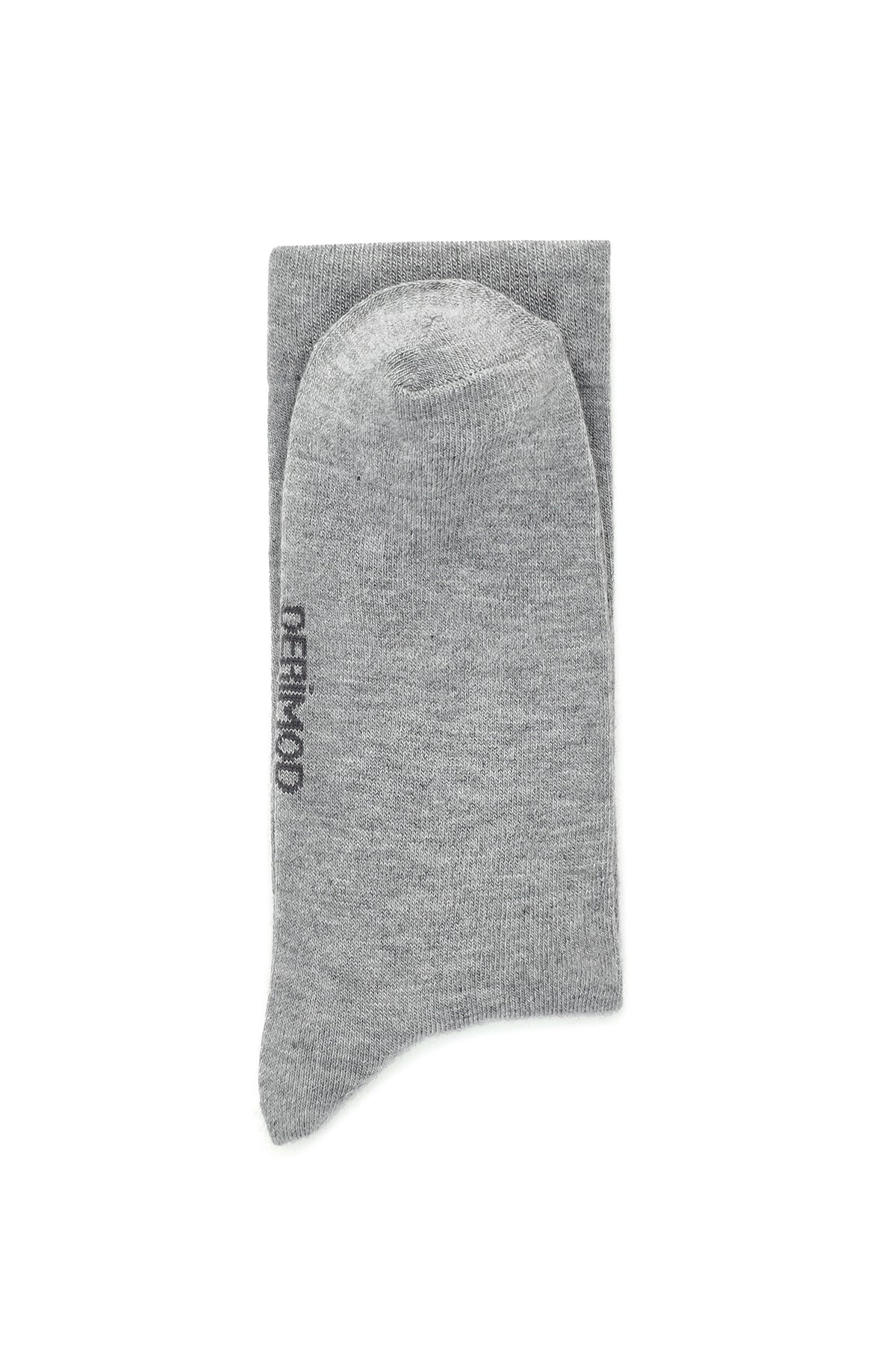 Erkek Gri Bambu Çorap - Image 3
