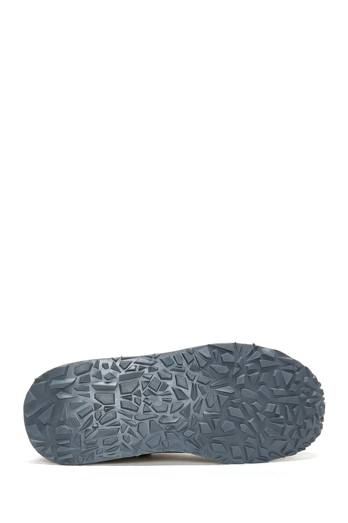 Erkek Gri Deri Sneaker - Image 4