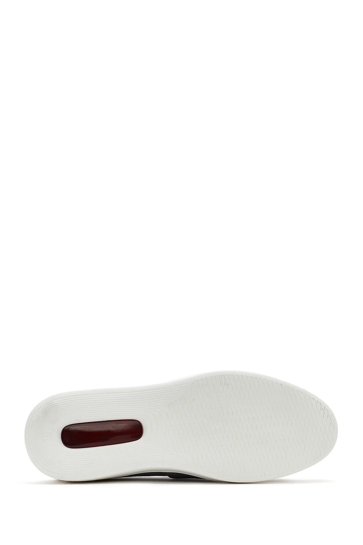 Erkek Gri Kalın Tabanlı Süet Deri Casual Loafer - Image 4