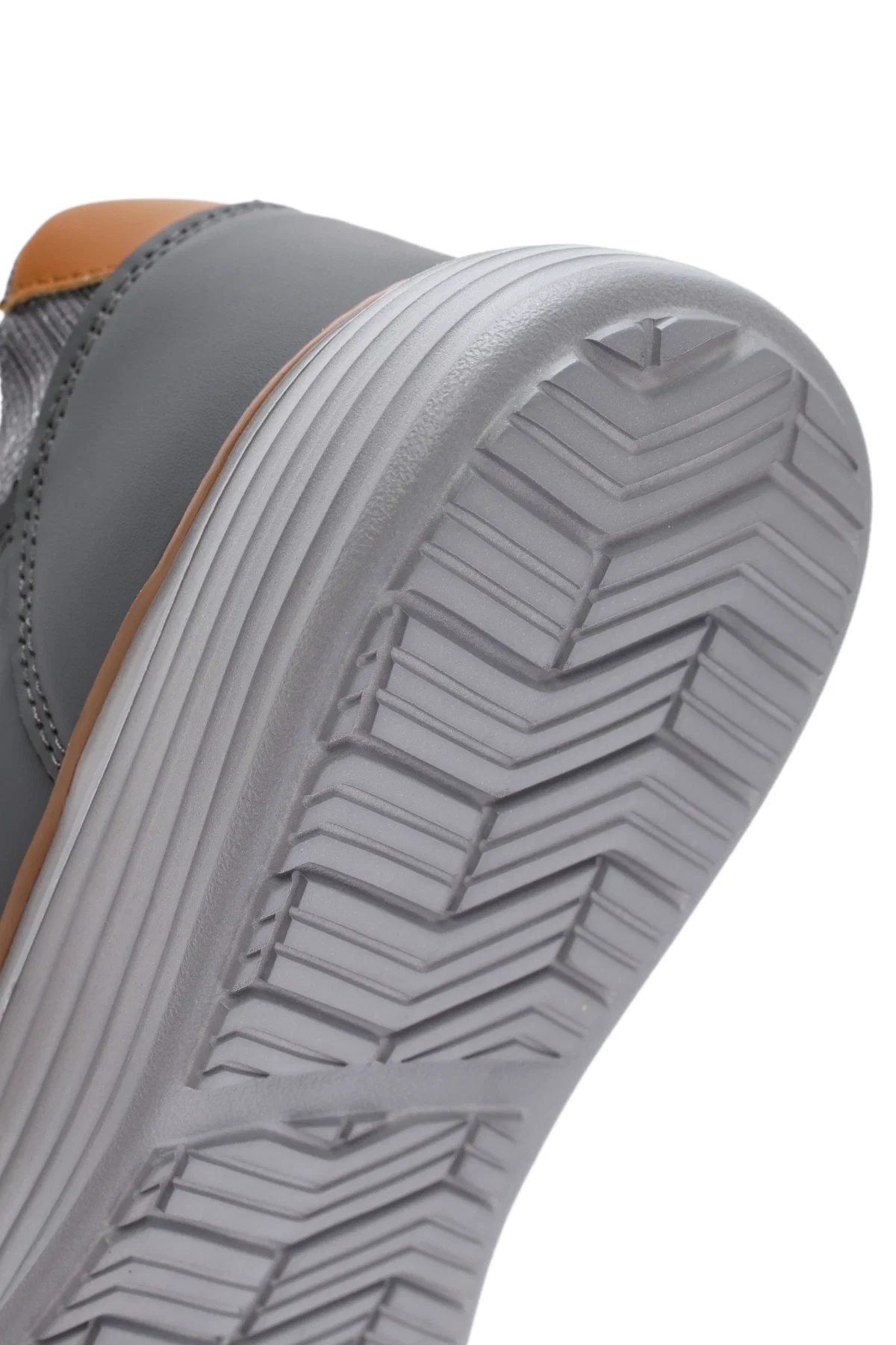 Erkek Gri Kumaş Sneaker - Image 8