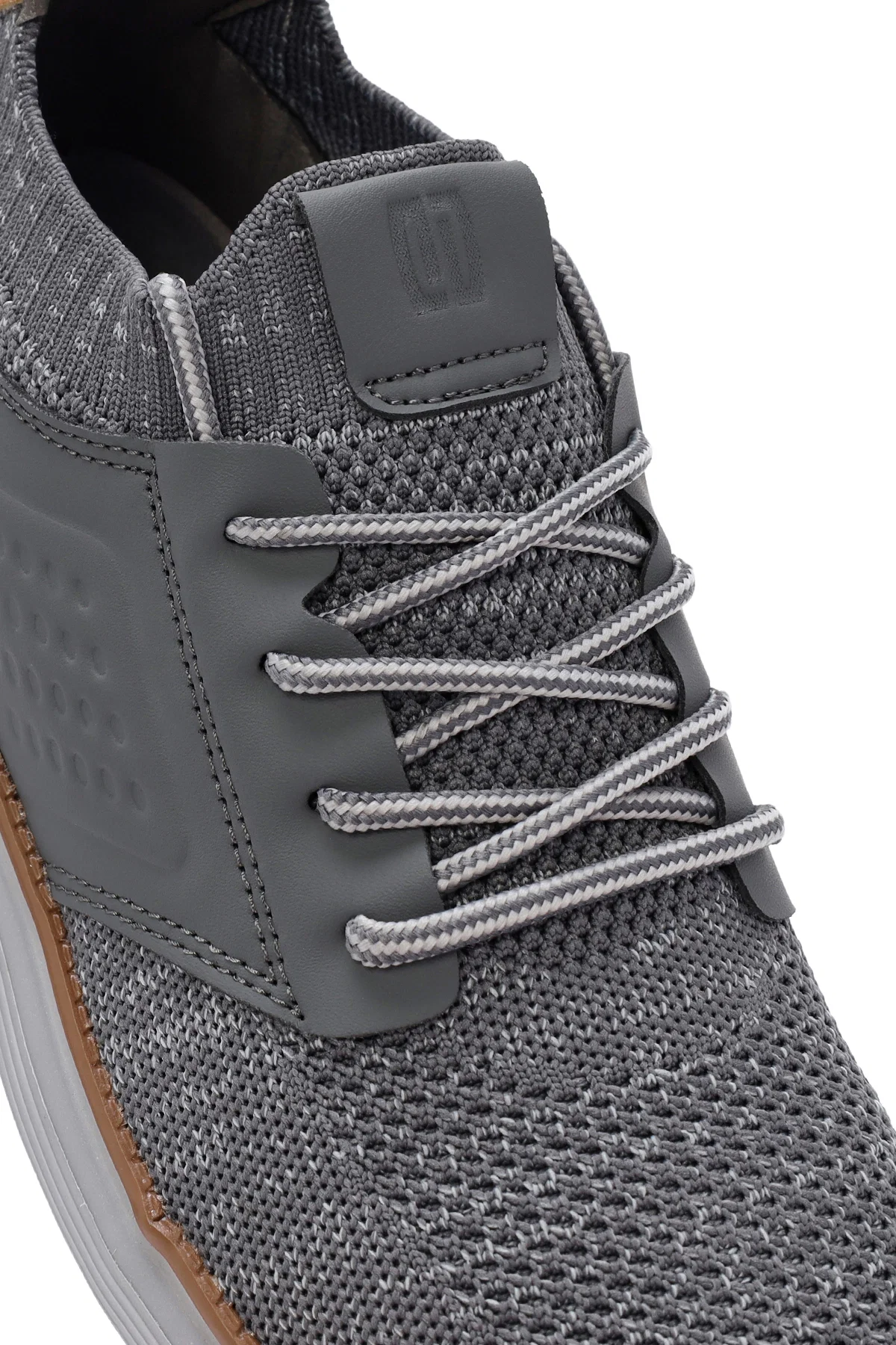 Erkek Gri Kumaş Sneaker - Image 9