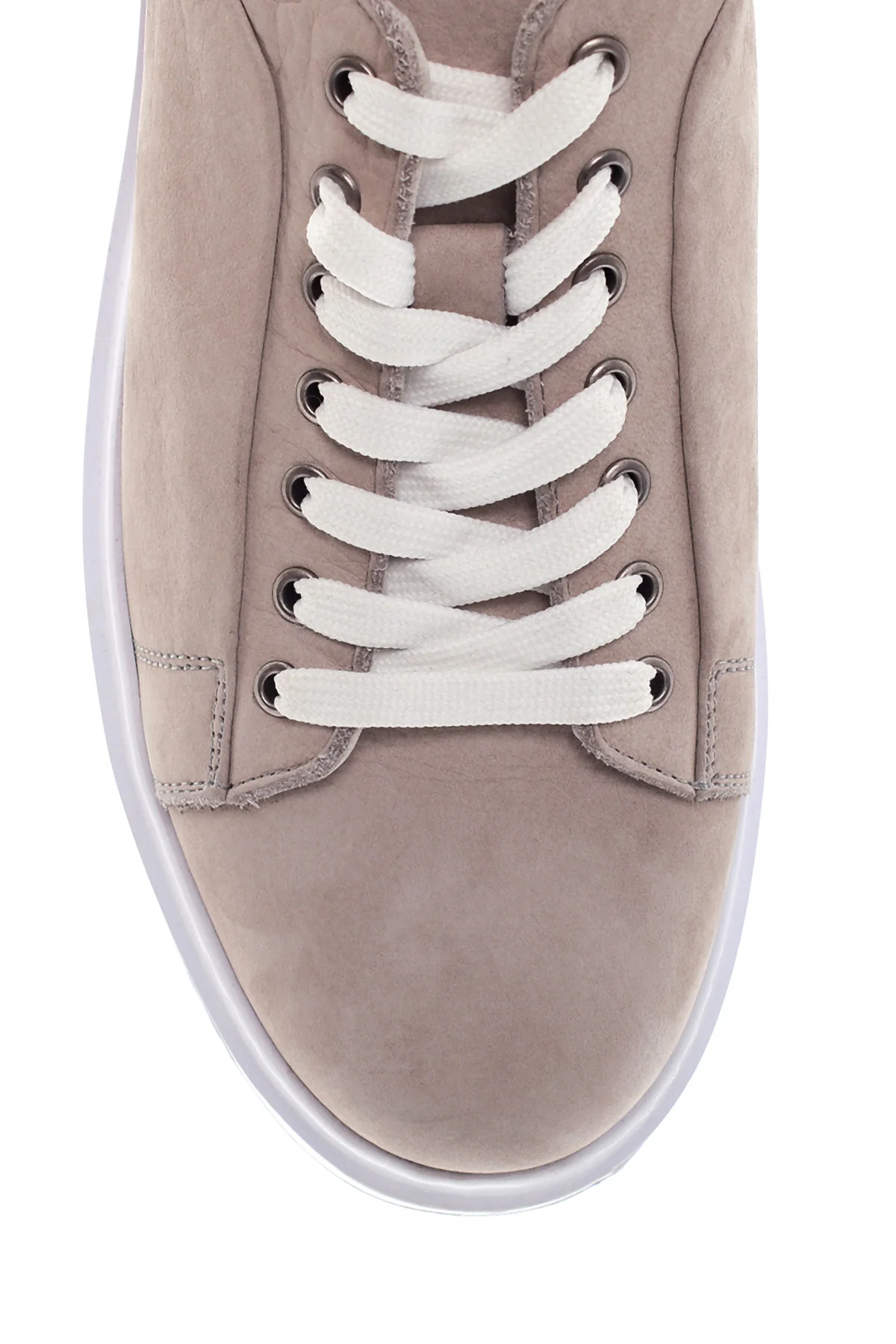 Erkek Gri Nubuk Deri Sneaker - Image 6