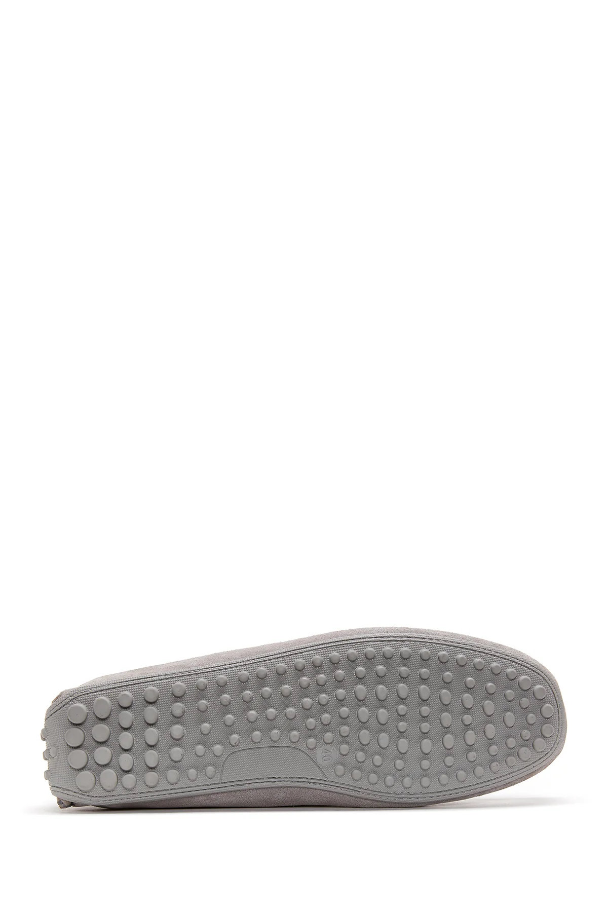 Erkek Gri Süet Deri Casual Loafer - Image 4