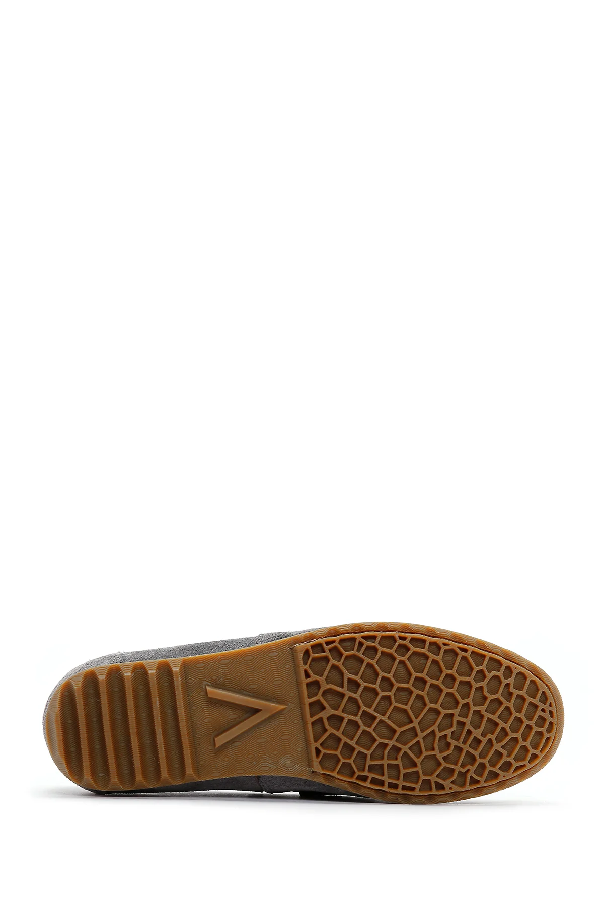 Erkek Gri Süet Deri Loafer - Image 4