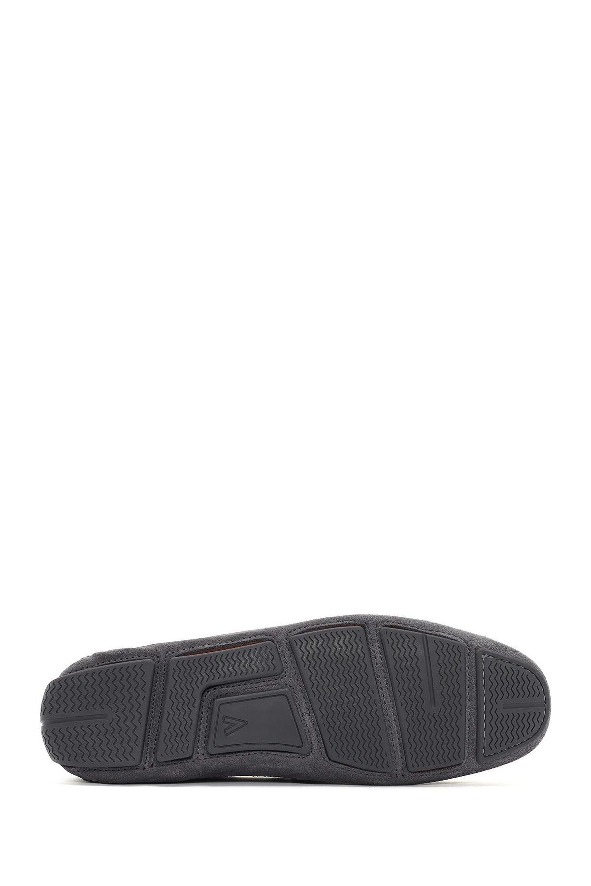 Erkek Gri Süet Deri Loafer - Image 4